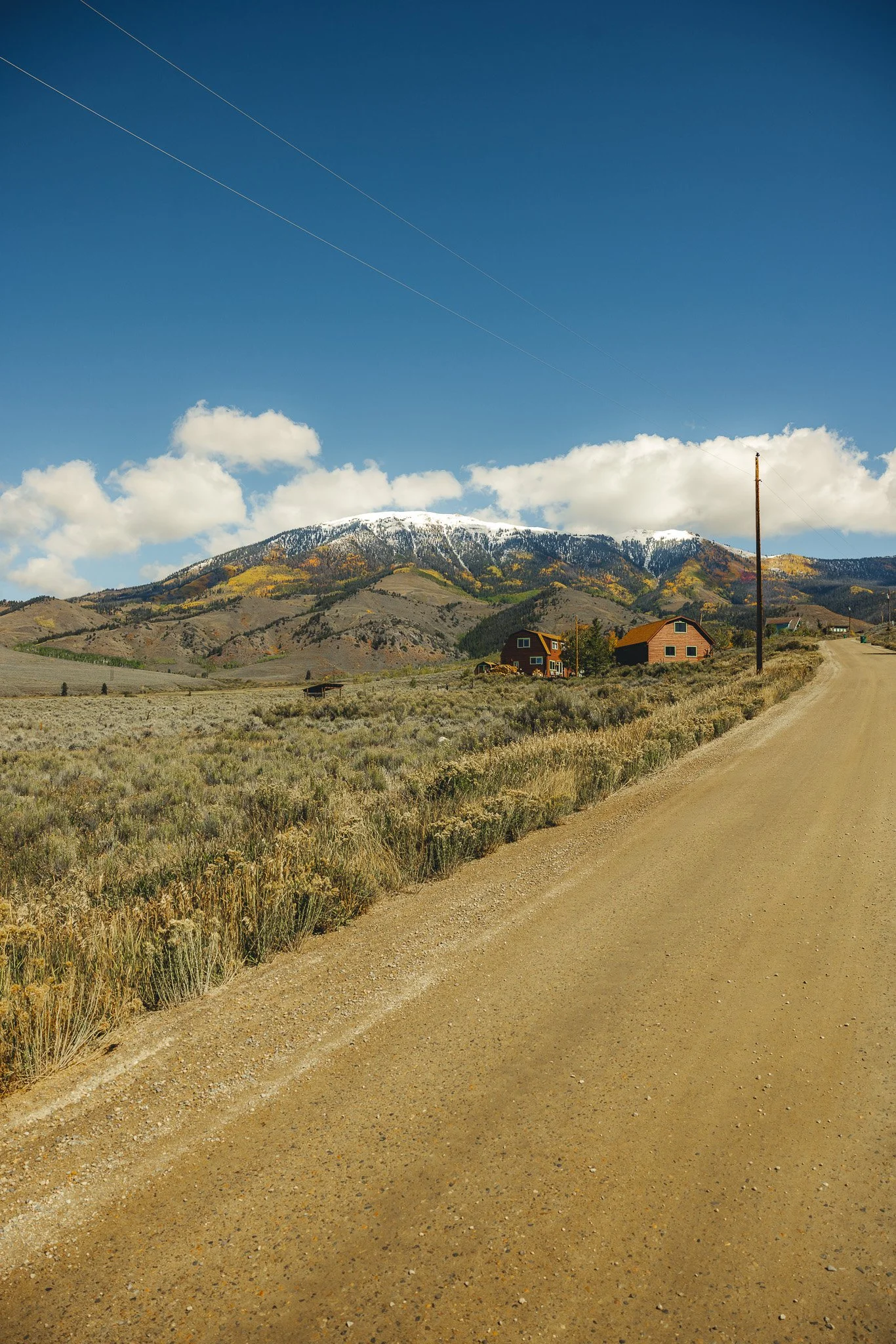 the drive up the road