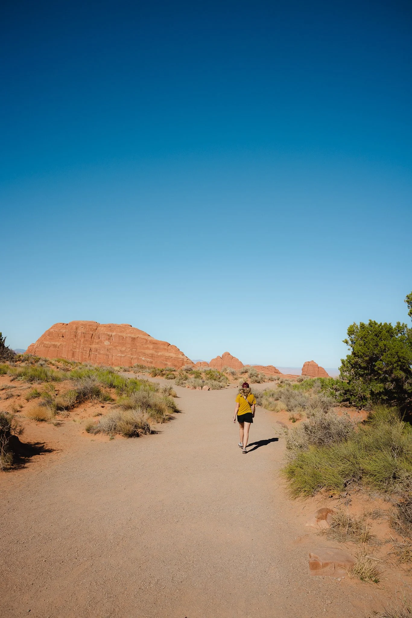 Walking to Landscape Arch