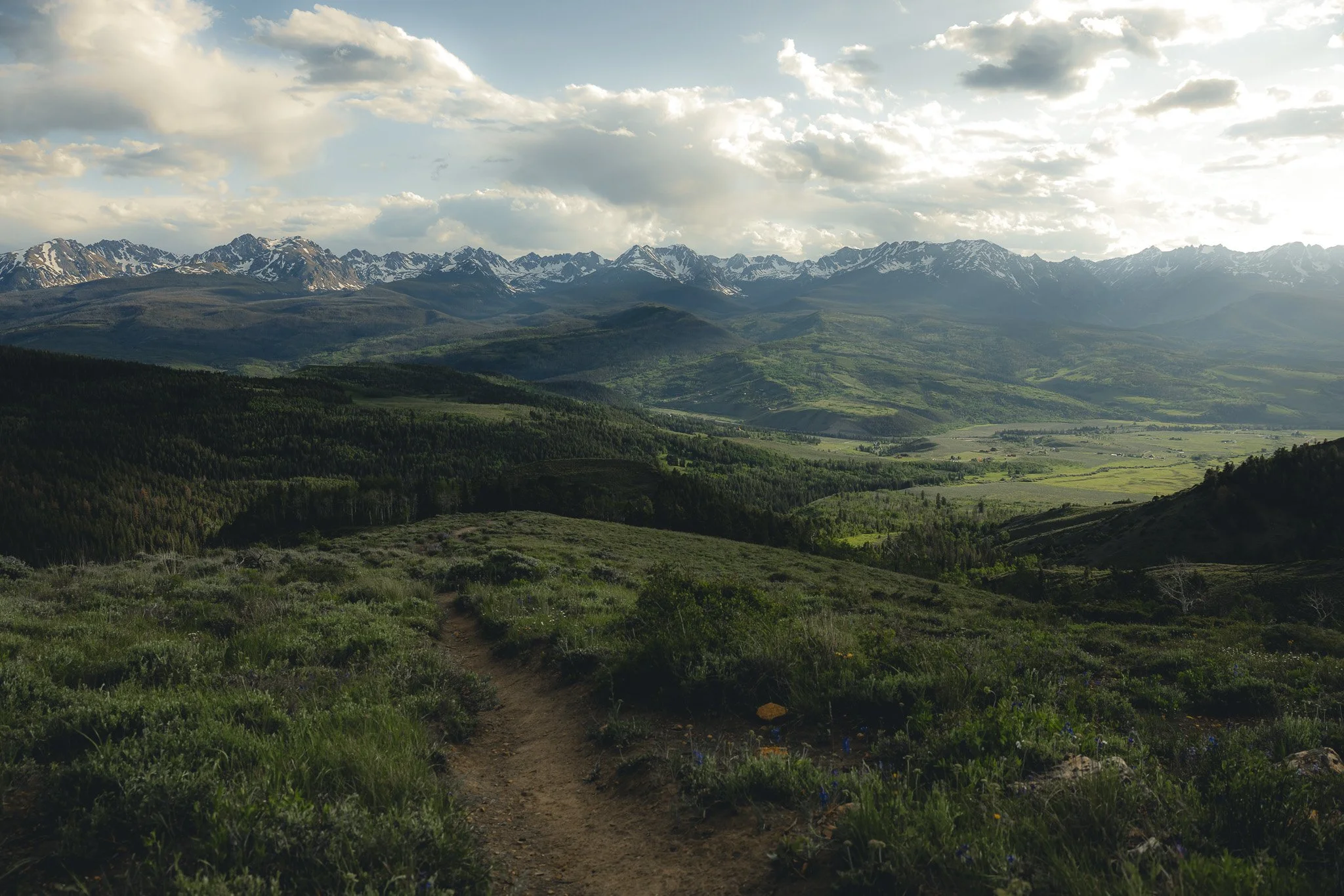 A scenic landscape photo of the Gore Range