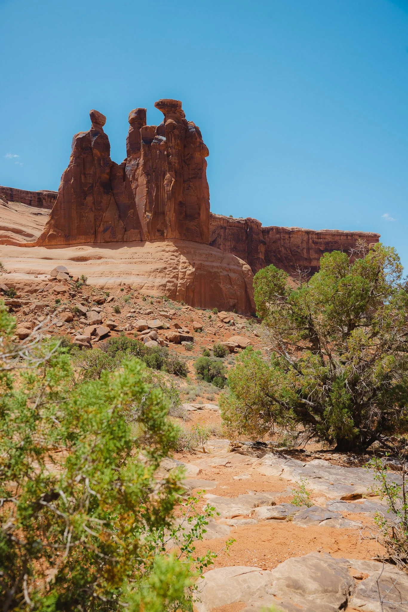 An easy hiking trail in Moab