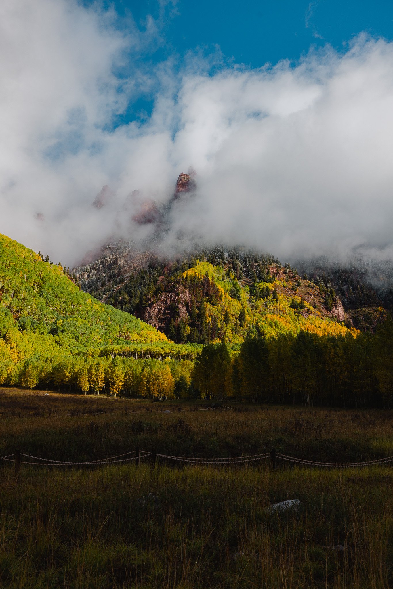 Cloudy conditions can exist