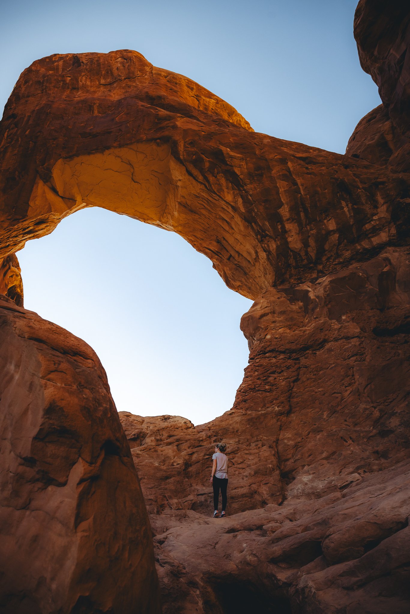 looking up at the majestic part of this arch.