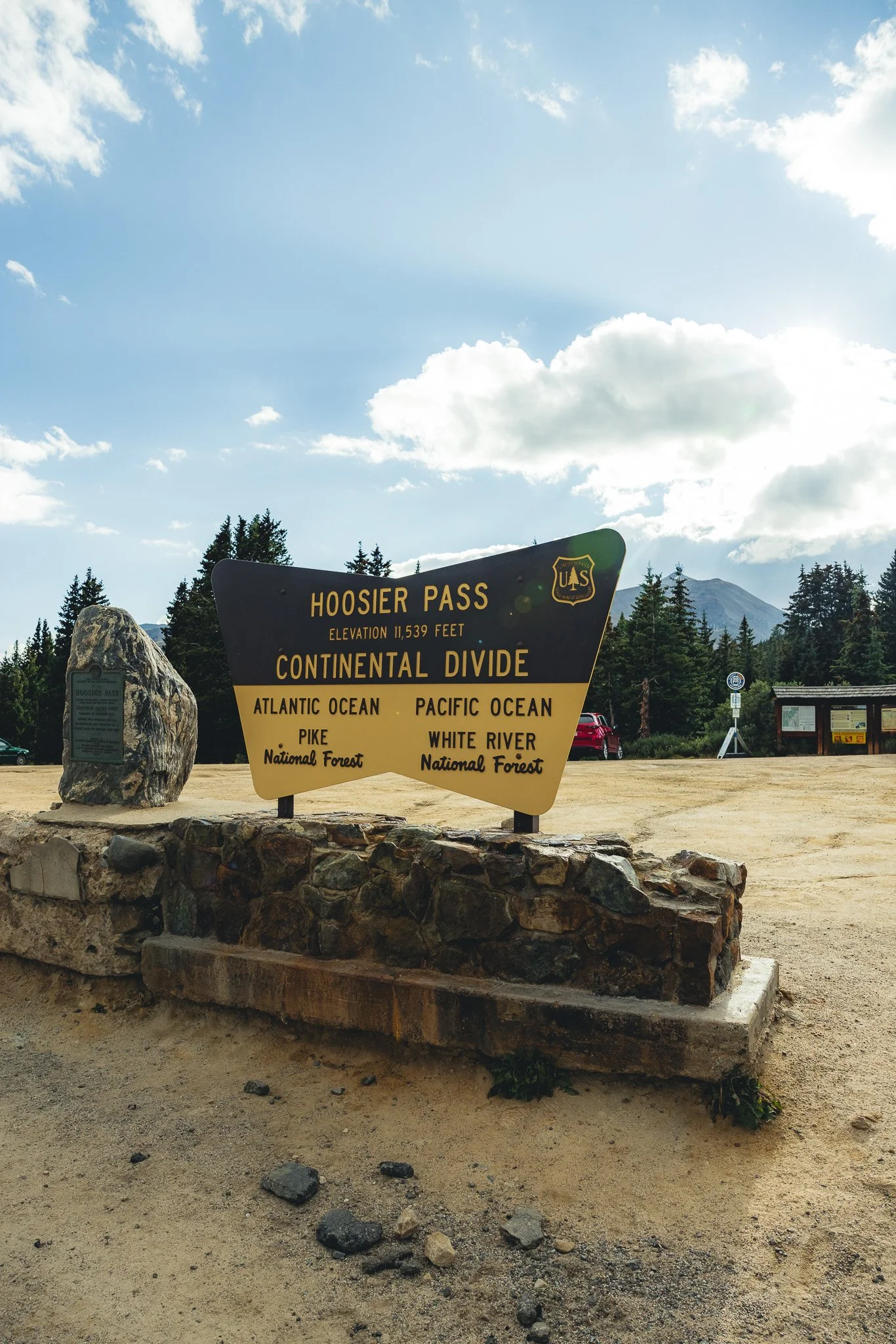 Top of the continental divide