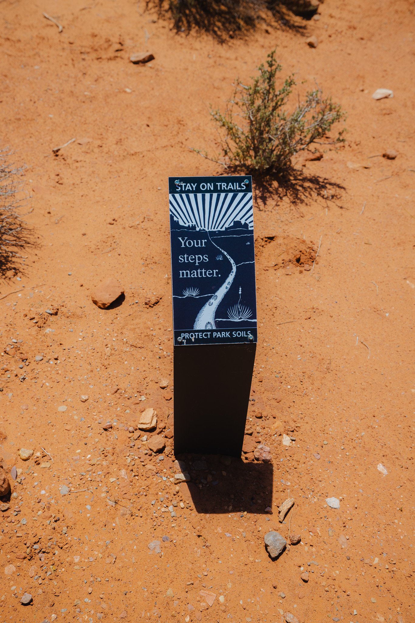 Be cautious when hiking in the desert