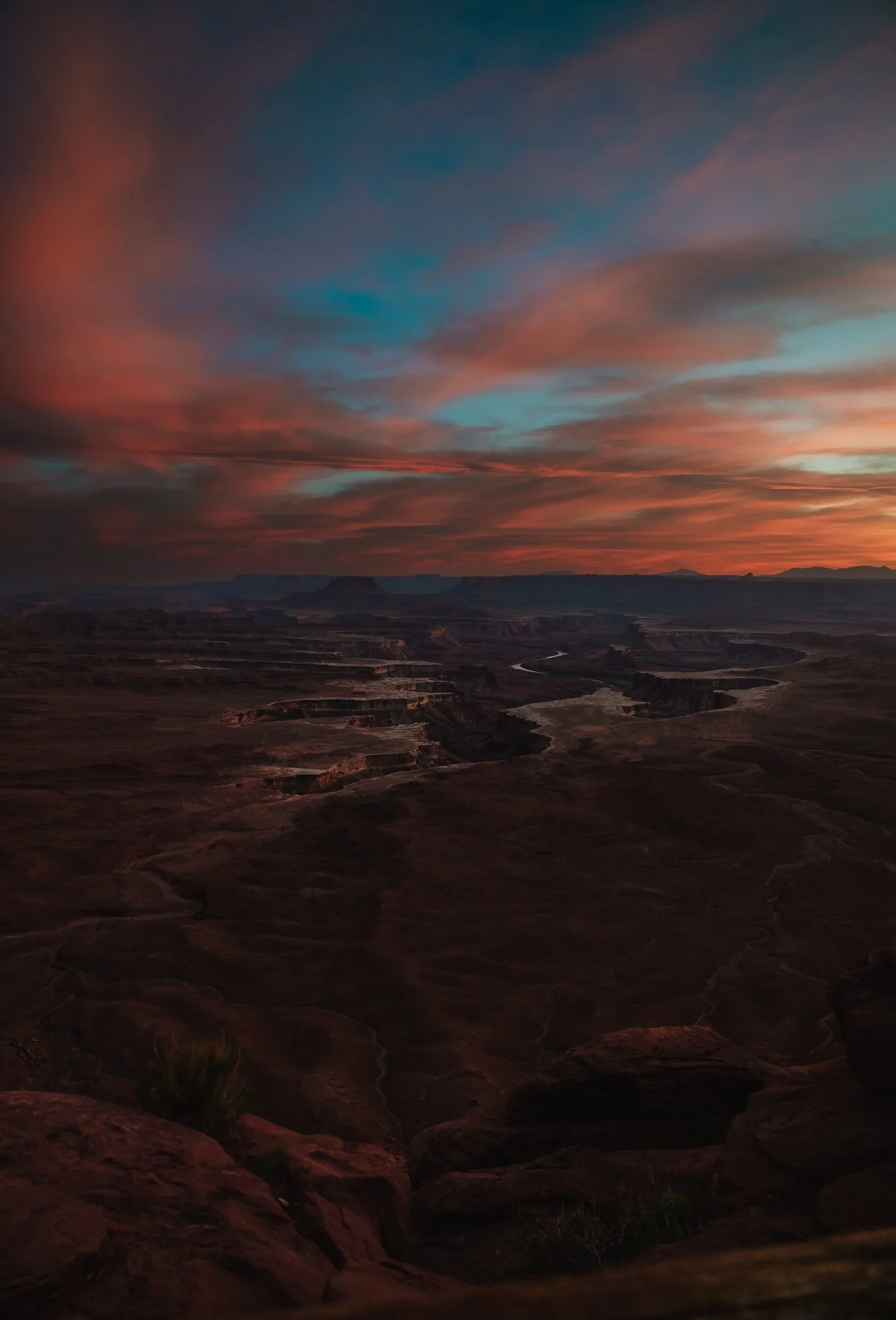 Desert colors at sunset