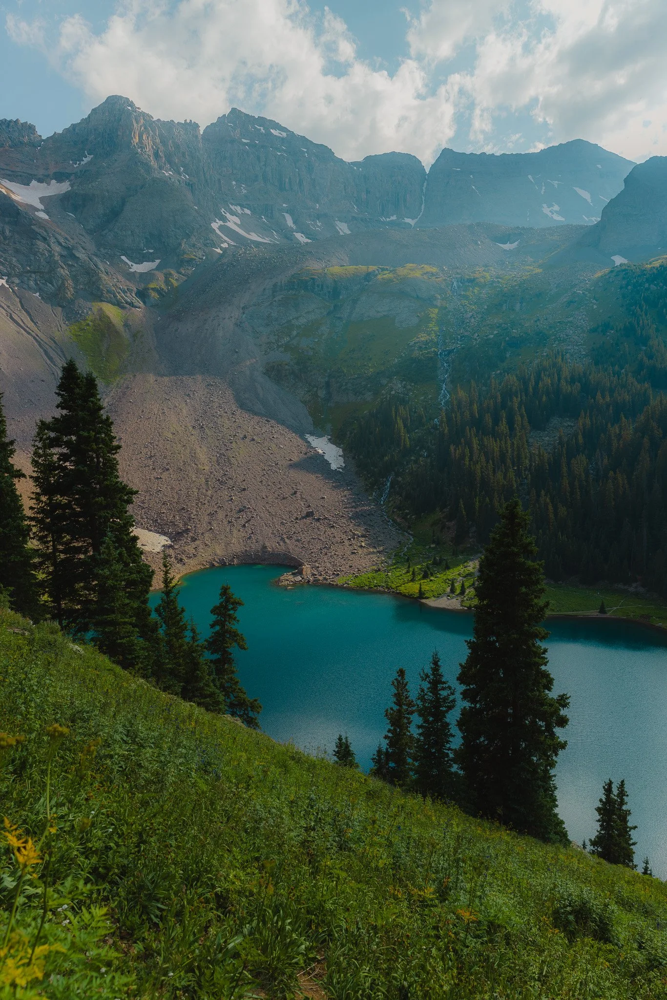 Yes the color of Blue Lakes is real