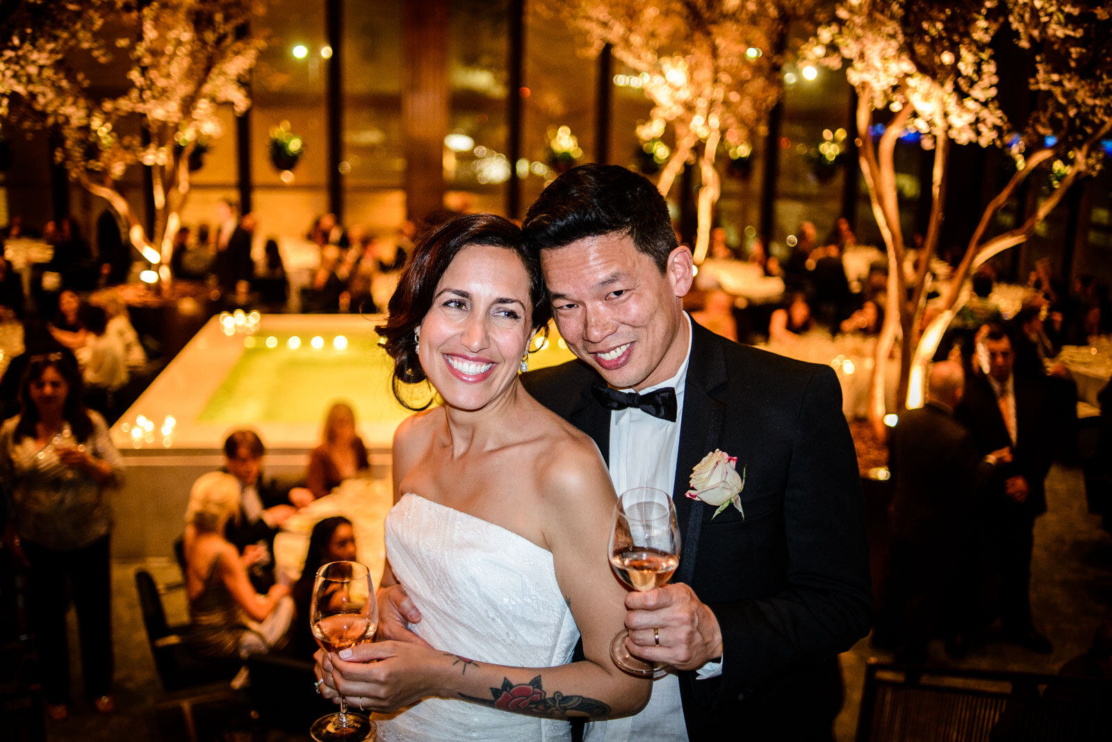  Carissa Pelletteri and Victor Chu wedding. The Four Seasons restaurant, Manhattan NY. Fête de la Fleur, Burgundy wine tasting dinner ($250) 