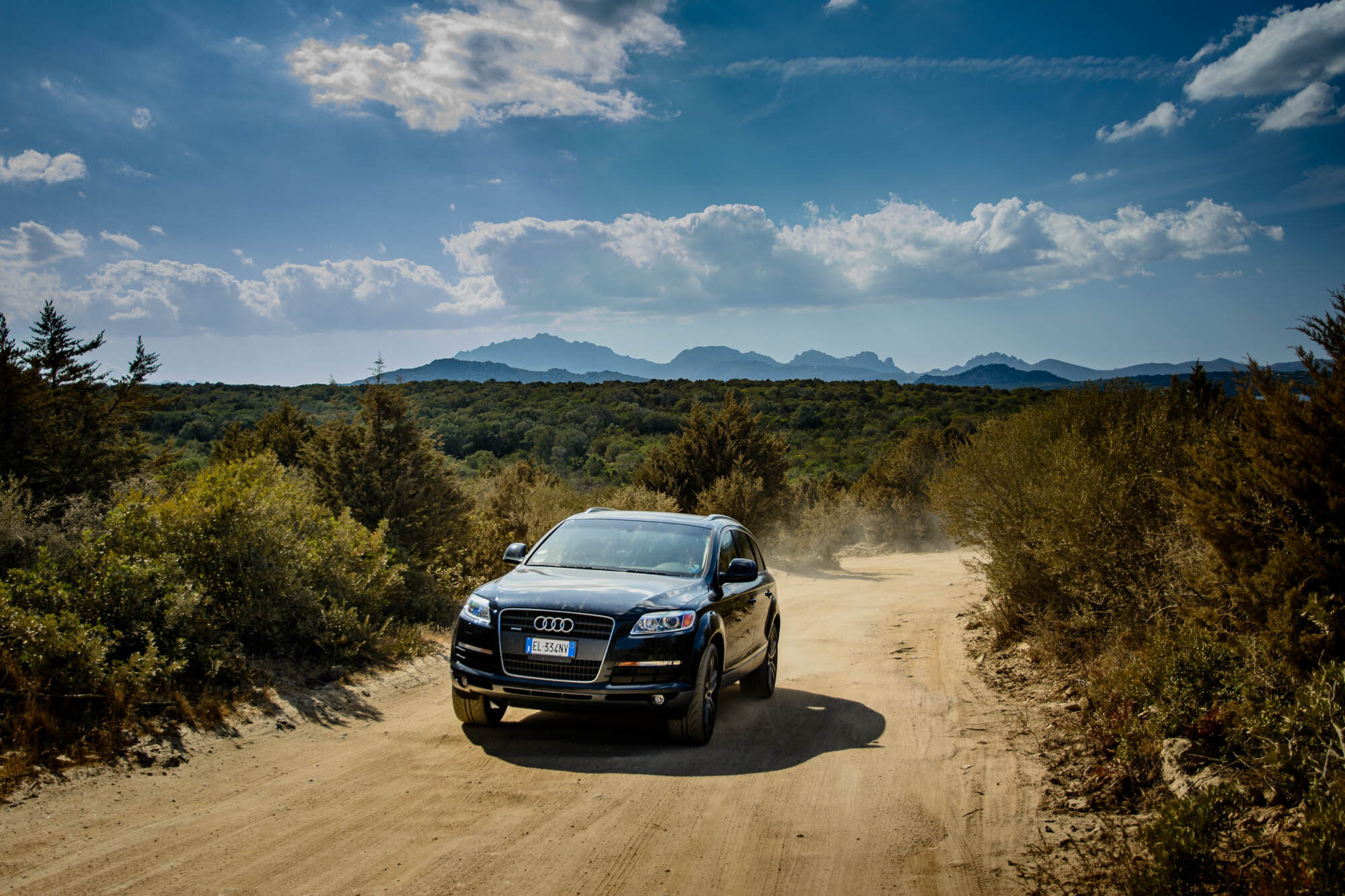  access road to Cala Sabina beach, near Golfo Aranci, Sardinia Italy. 