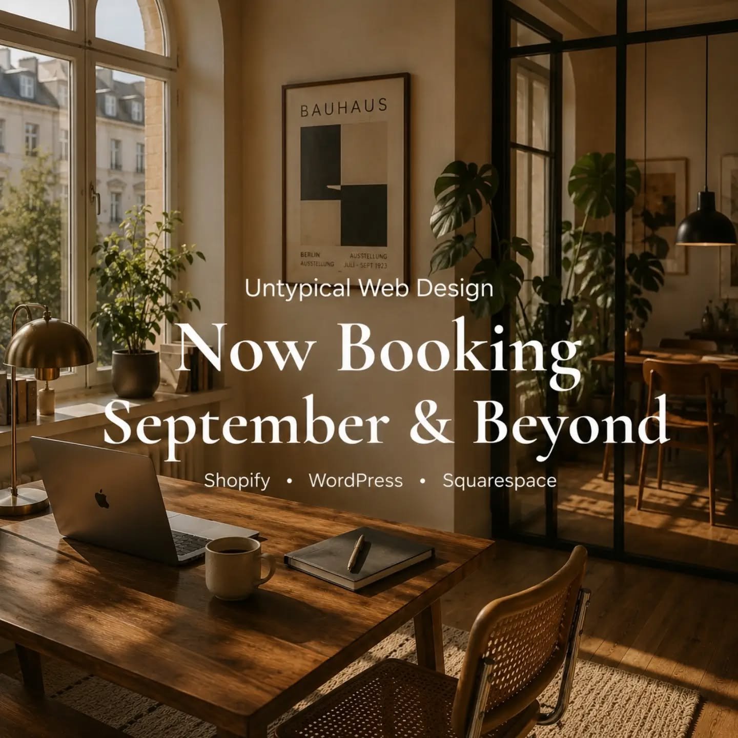 Planning a new website or finally ready to sort the one you have? September bookings are now open. ✨