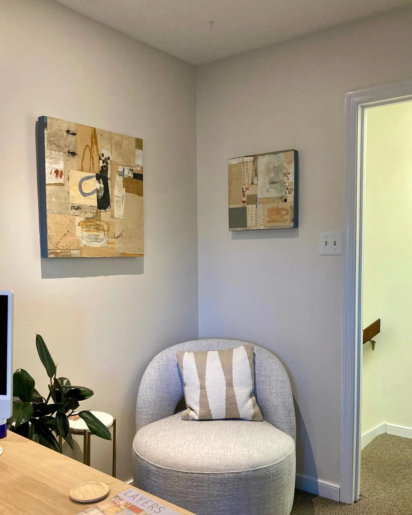Today, our new office received a beautiful upgrade as we welcomed original pieces by abstract artist Mark Eanes. Mark&rsquo;s compositions breathe life into the space, and I am truly grateful for the privilege of showcasing it. 

For more about Mark 