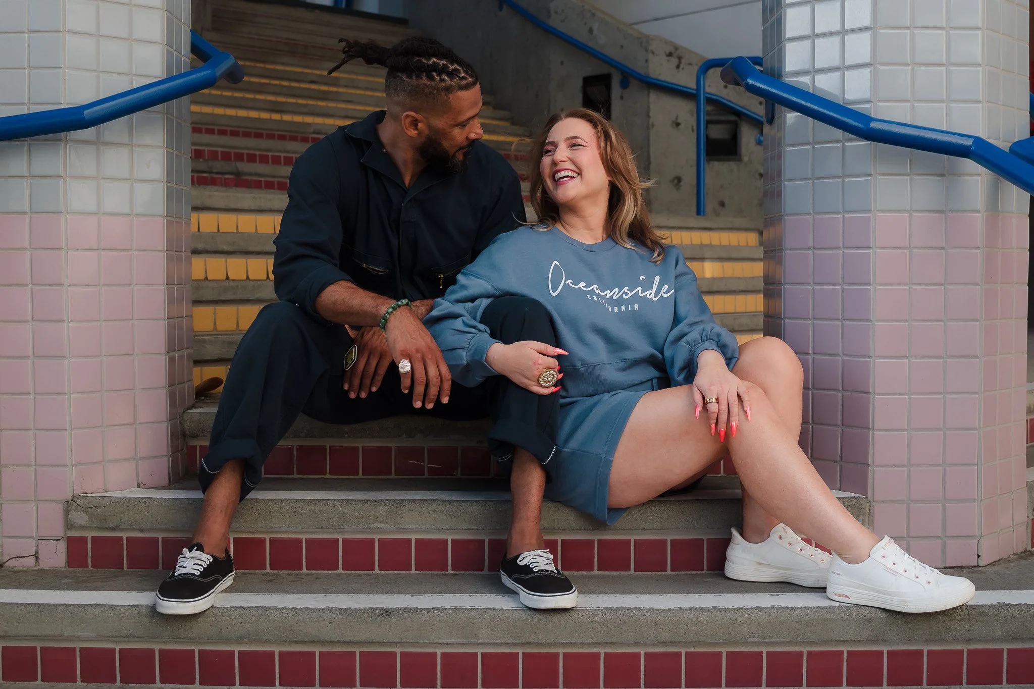 Golden Hour in Downtown Oceanside: A Couples Session That Felt More Like a Date Than a Photoshoot