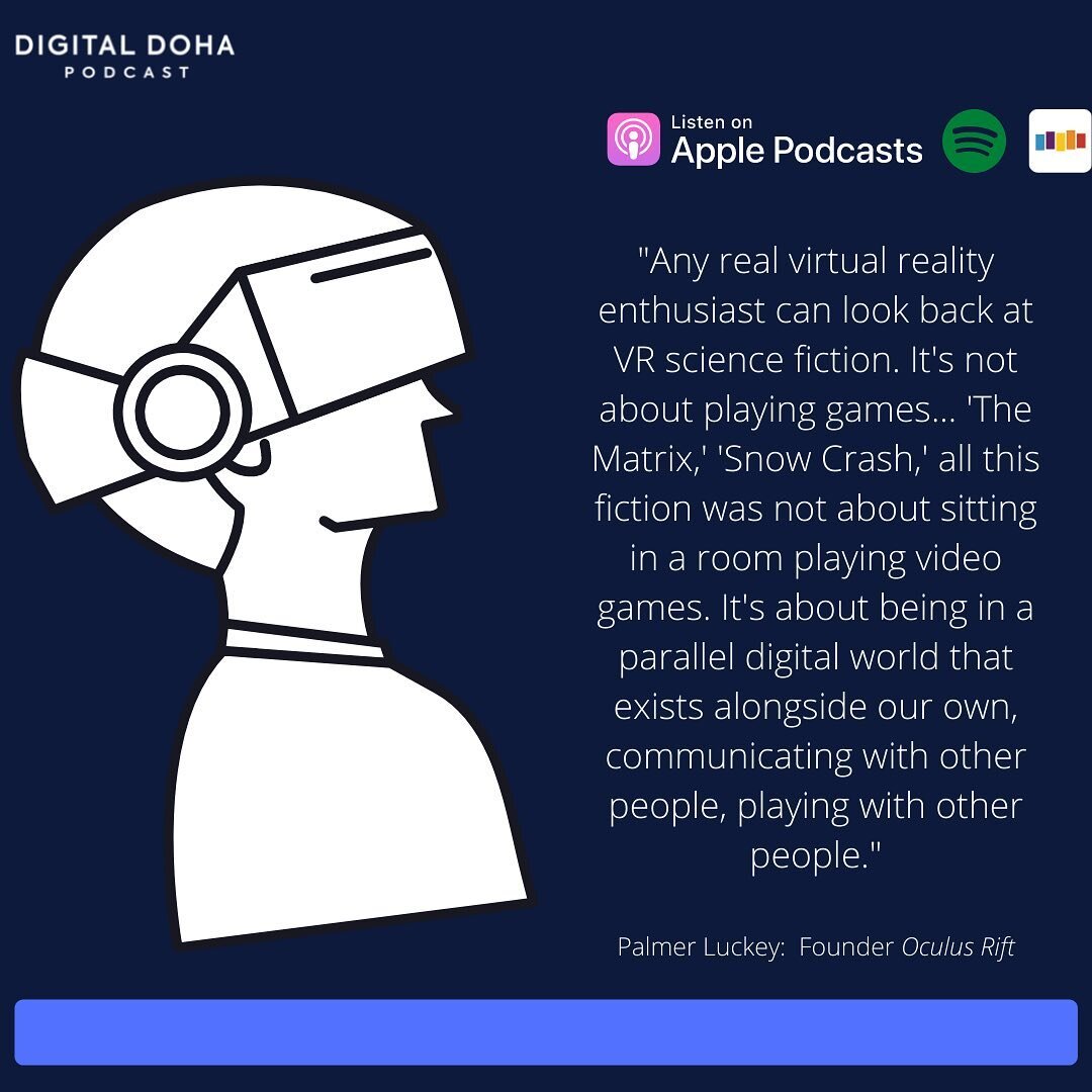 VR TUESDAY🤩!
#digitaldoha #podcast #virtualreality #vr #palmerluckey #oculusrift

@qnrf_qf 
 @qatarfoundation
 @oculus 
 @spencerstriker