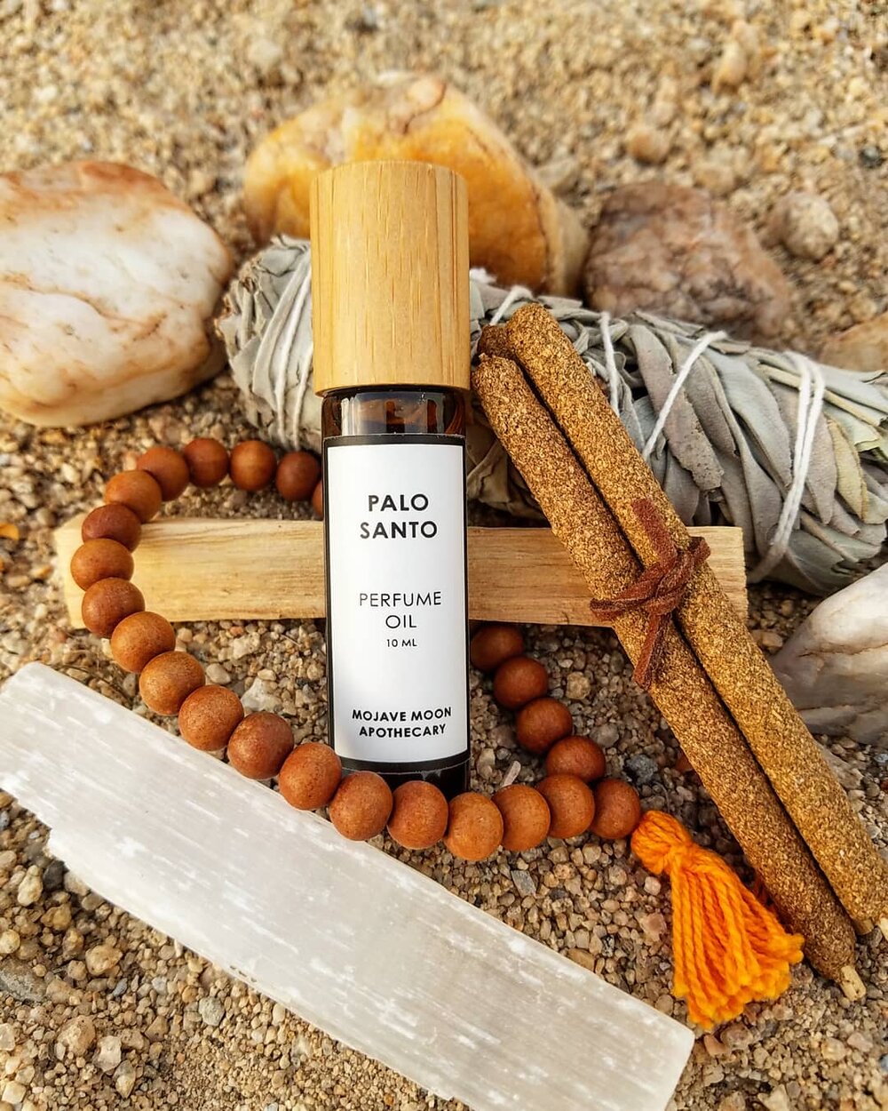 Ethically Sourced Palo Santo and Sage Self Care Spiritual Wooden Gift Box —  MOJAVE MOON APOTHECARY