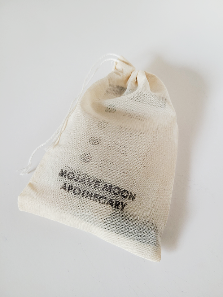 Crystal Starter Set with Mantras Mojave Moon Apothecary Bag