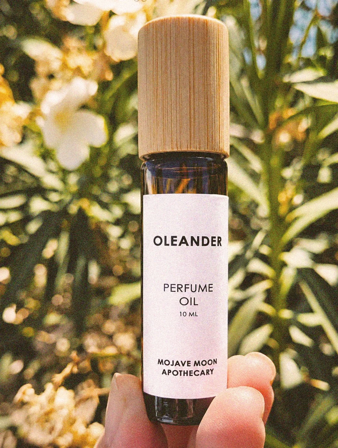 Oleander Perfume Oil in Summer - Mojave Moon Apothecary