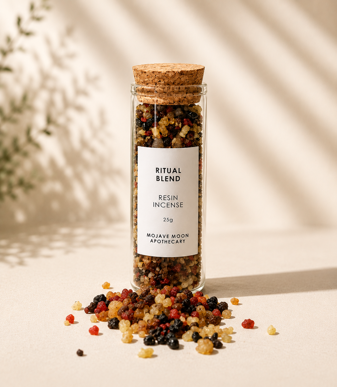 Ritual Blend Resin Incense in Glass Bottle