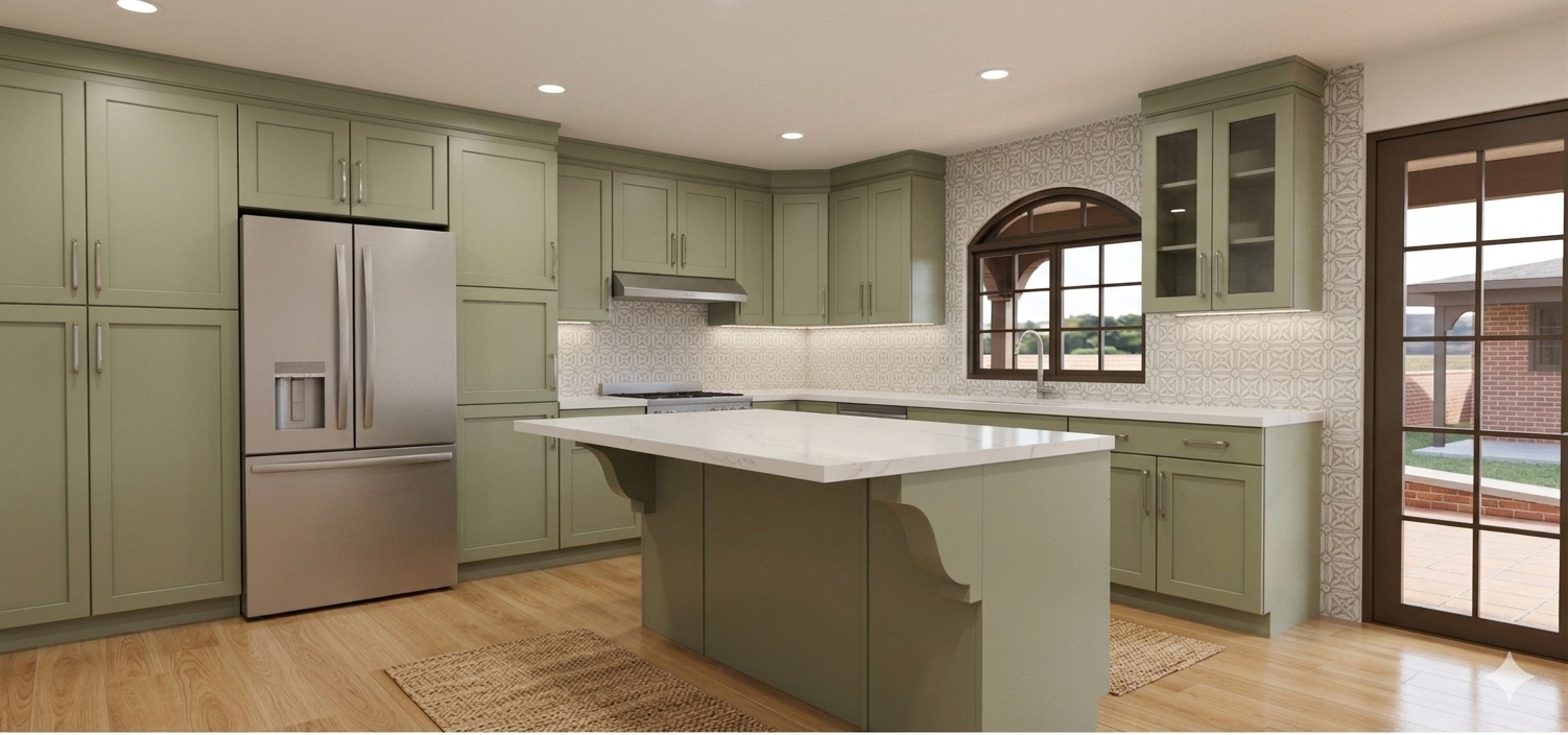 Rendering of kitchen
