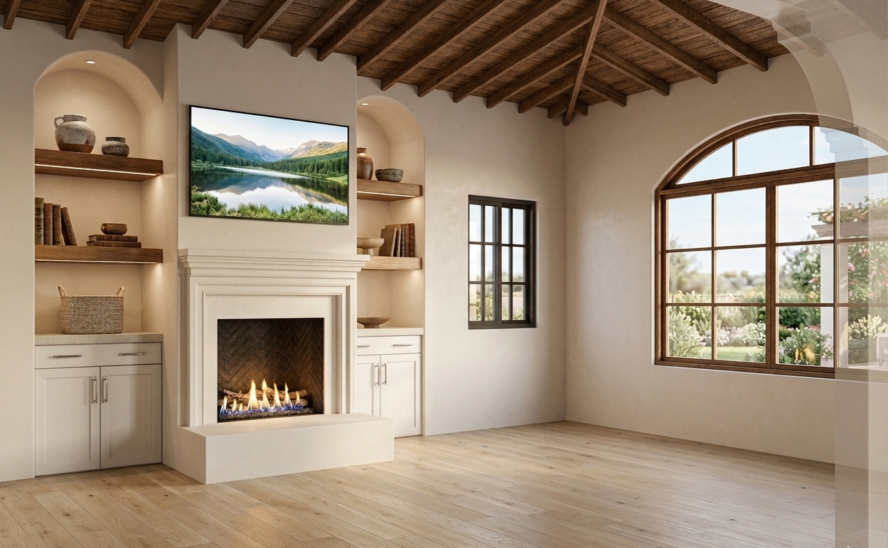 Rendering of living room
