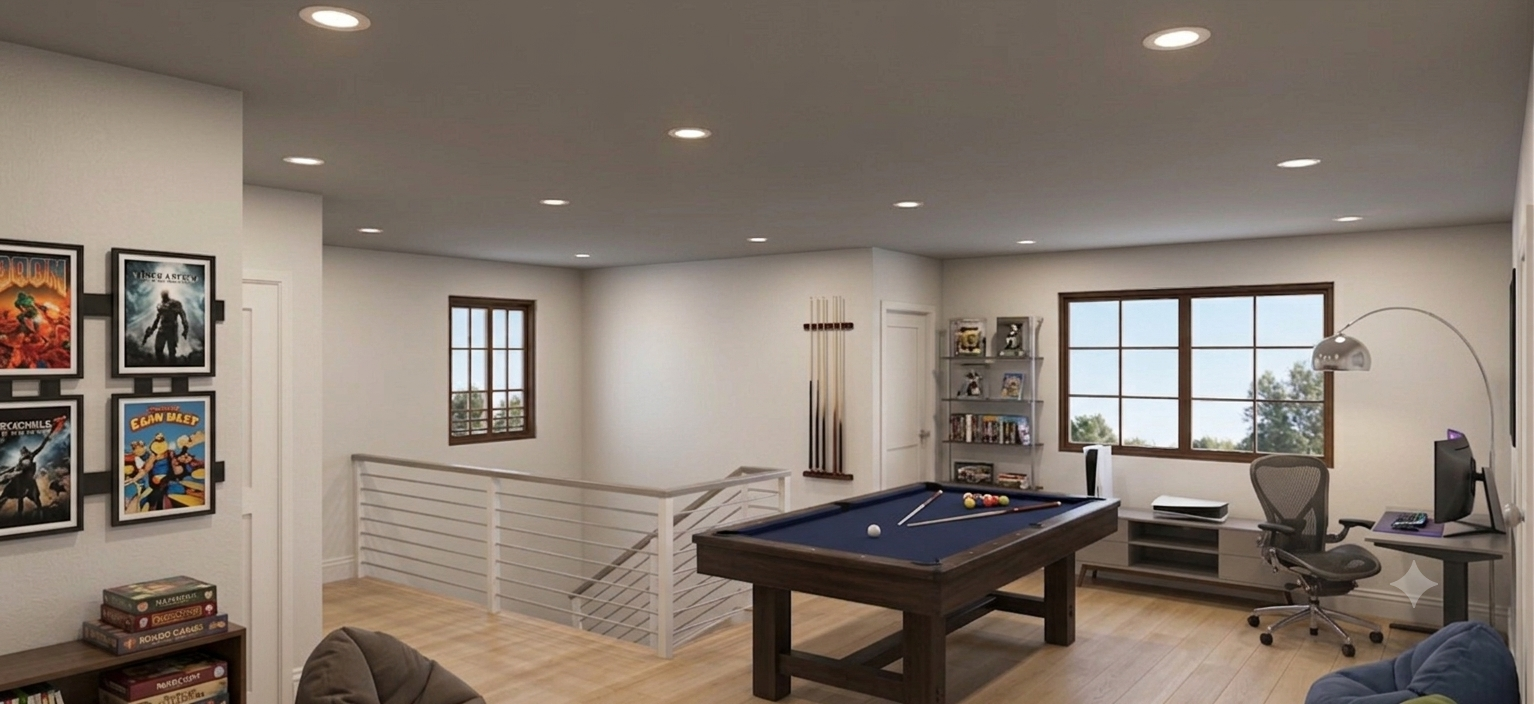 Rendering of upstairs "den"