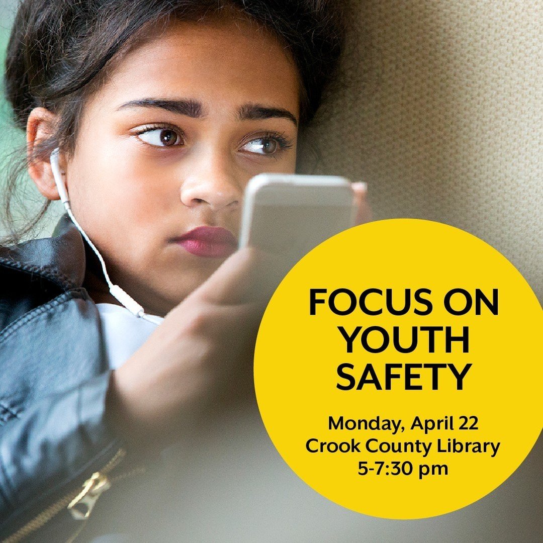 Hey, Crook County! If you have kids, work with kids, or care about kids in your community, don't miss this special event coming up Monday, April 22 at the Crook County Library from 5-7:30 pm.⁠
⁠
Kids today are growing up in a very different world, wh