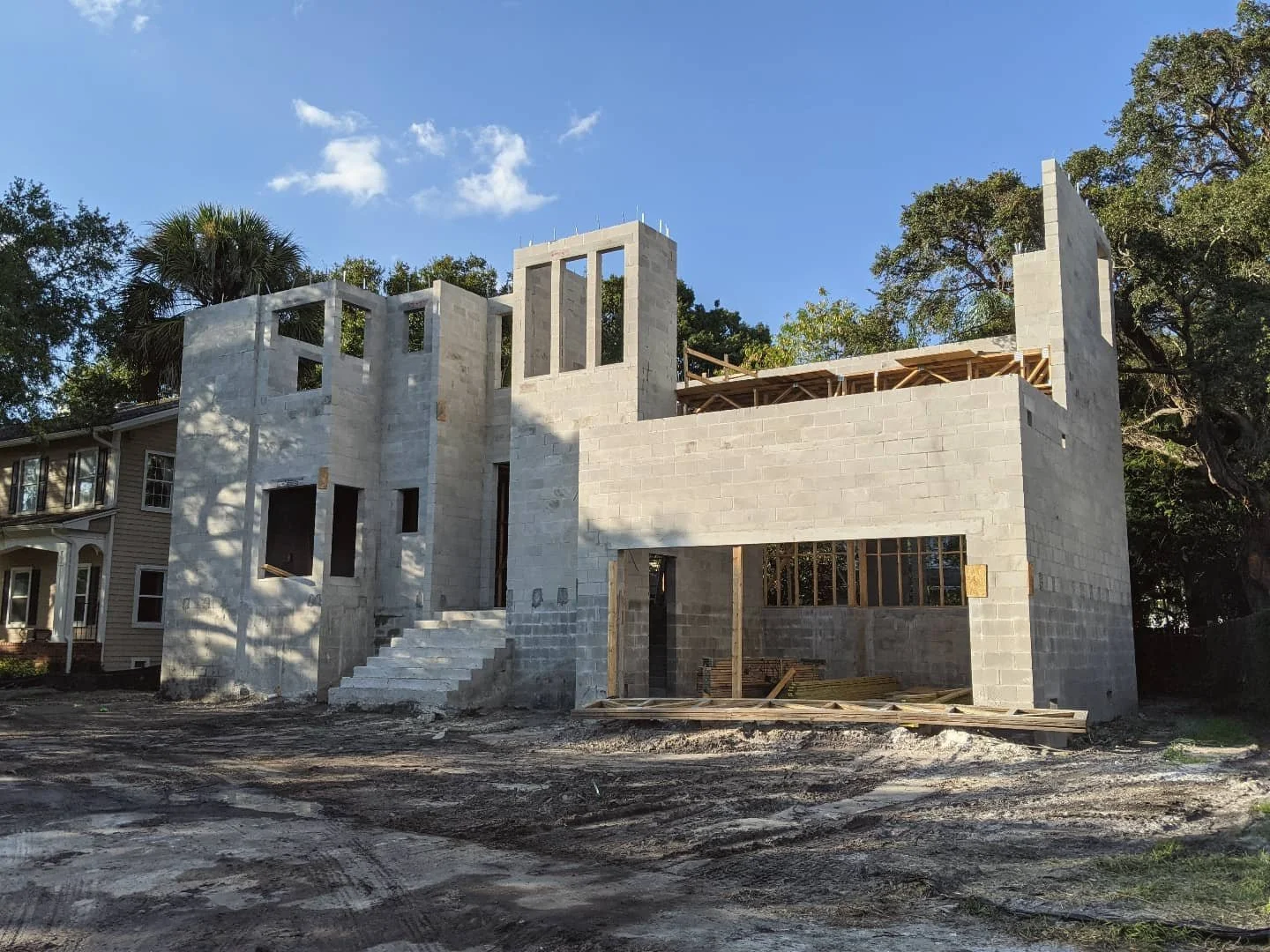 Progress at one of our very special custom developments.....We are excited to soon show off the finish product. Currently available for Sale. DM for more info.