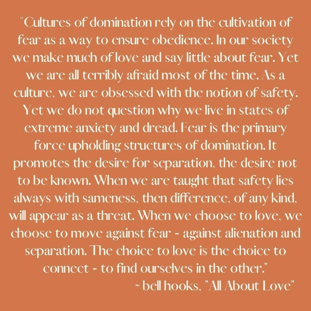 Love as the Antidote to Fear