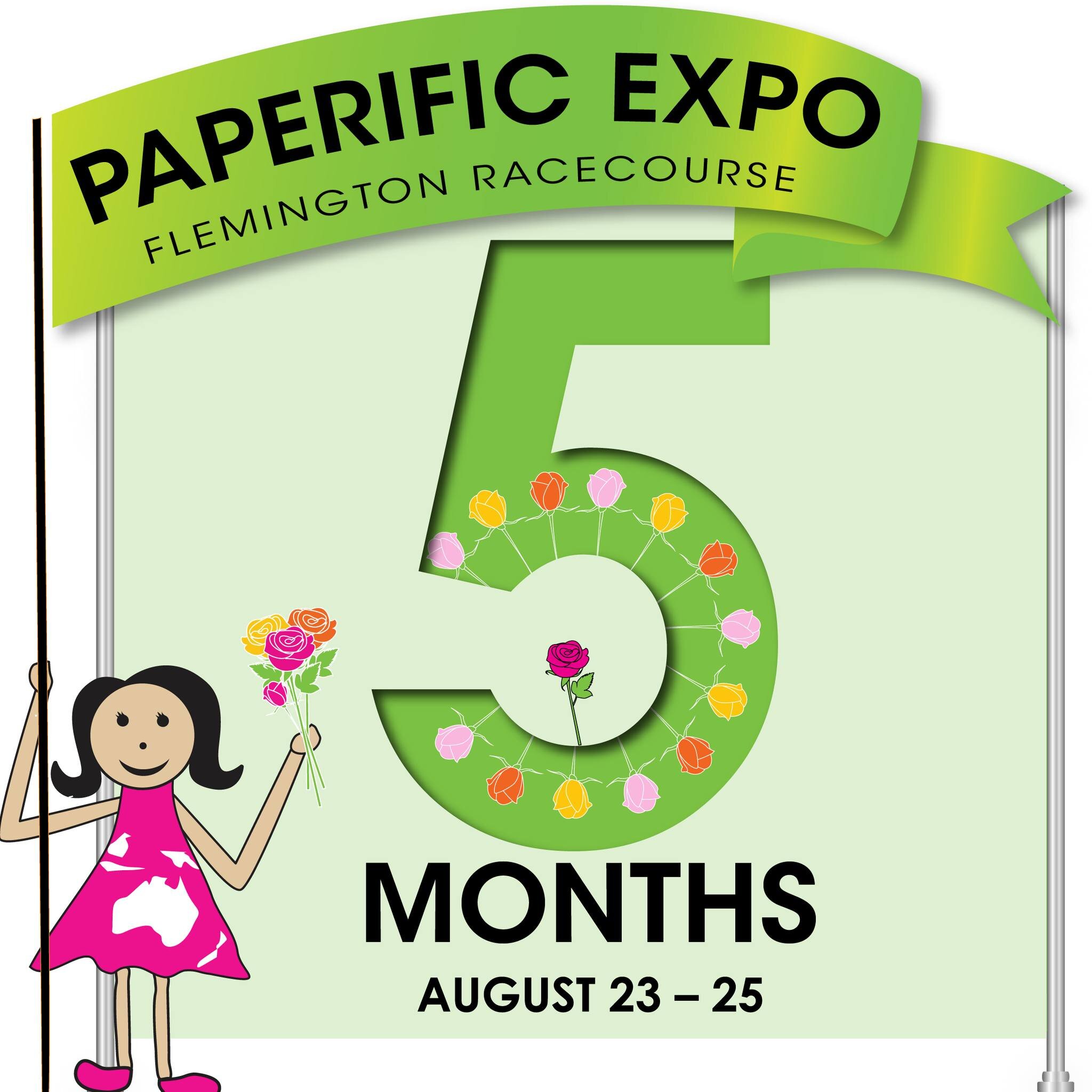 Today is exactly 5 months until Paperific! We can officially confirm the expo will run from August 23rd to the 25th at Flemington Racecourse, Melbourne. Book your plane ticket, confirm your accomodation, gather your tribe and make plans to come to th