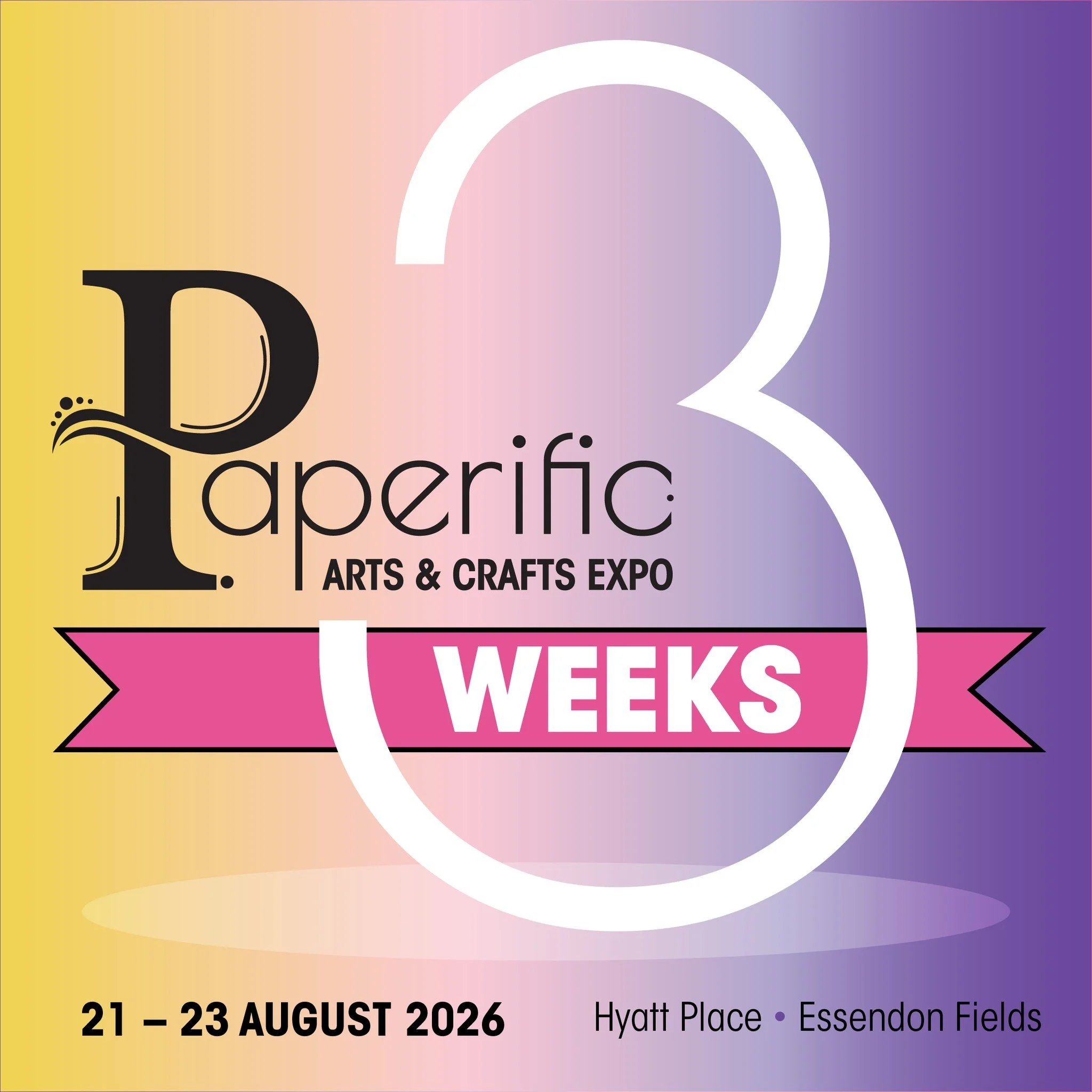 🎉✂️🌈 Only 3 weeks to go&hellip; and just 20 sleeps until Paperific Art &amp; Craft Expo.
 
Melbourne&rsquo;s favourite arts &amp; crafts expo is almost here, and we can&rsquo;t wait to welcome you back for three huge days of creativity, colour and 
