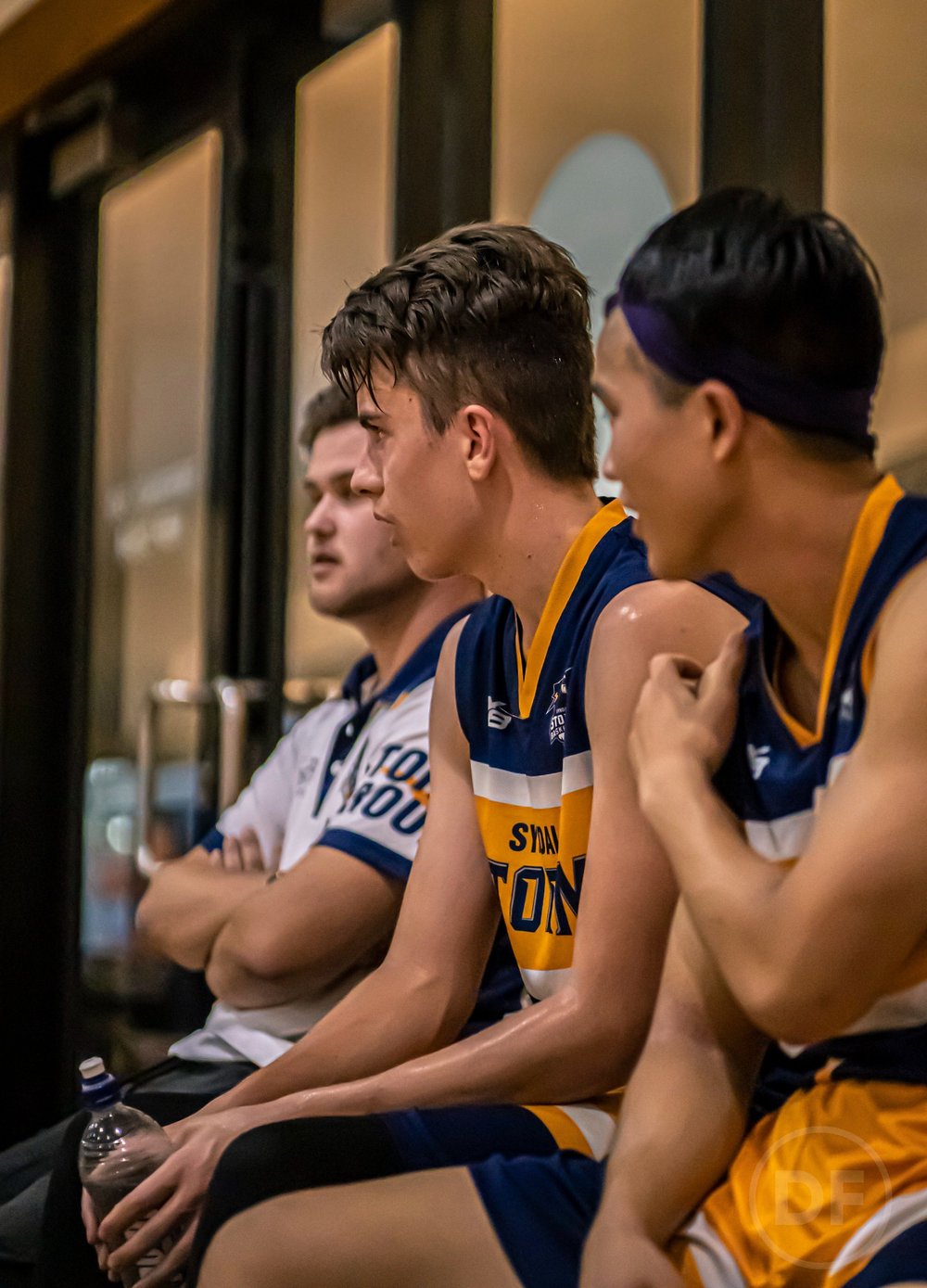 Syndal Storm senior players on the bench