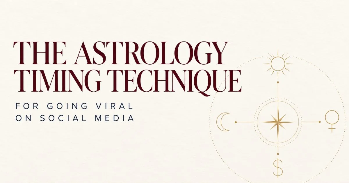 Astrology timing technique for going viral on social media