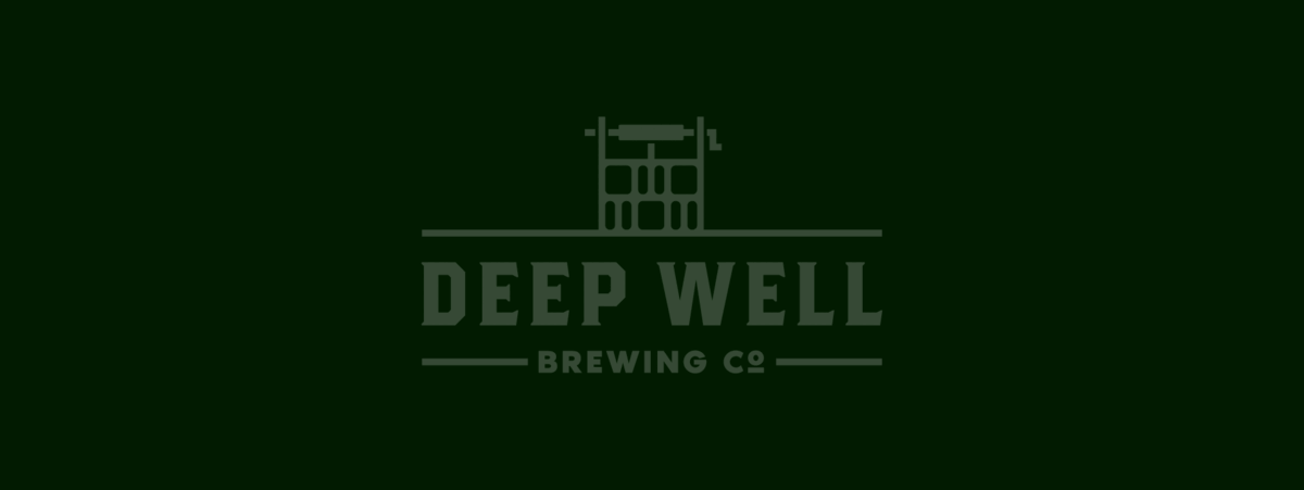 Deep Well Brewing Co logo on a dark green background