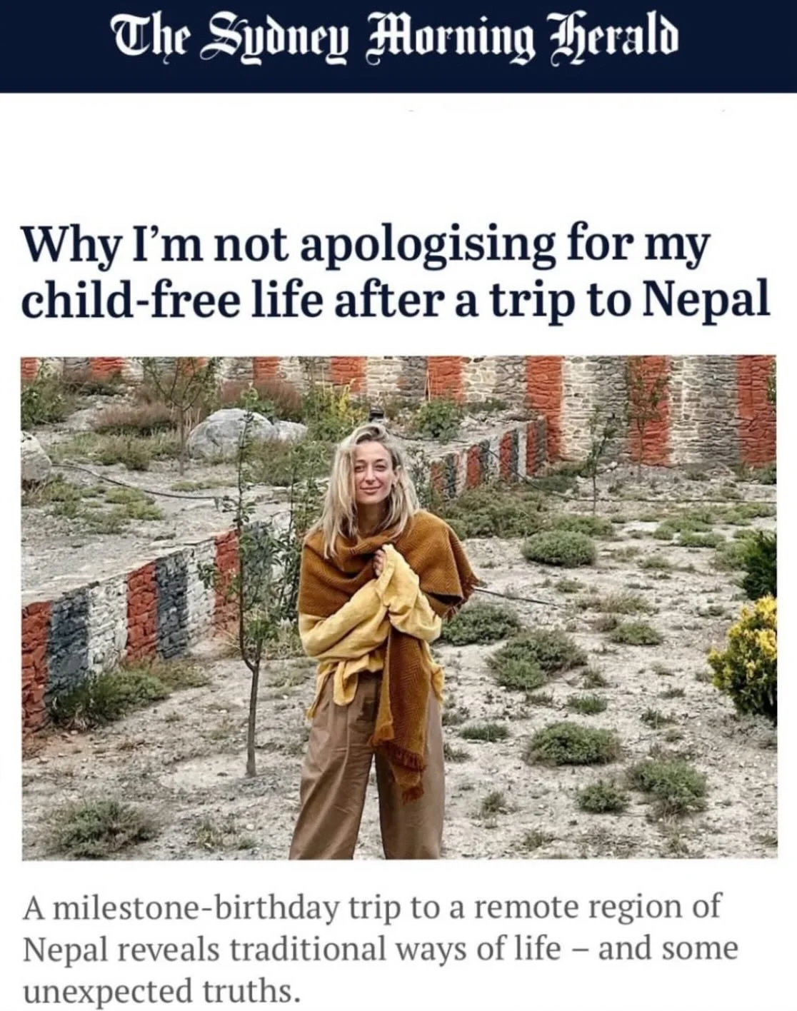 For @goodweekendmag&rsquo;s wellness issue, I found myself back in Nepal&rsquo;s remote Mustang region, celebrating my 40th @shintamanimustang. Yes, there was a beautiful spa, but the story became something deeper. A reflection on what true wellness 