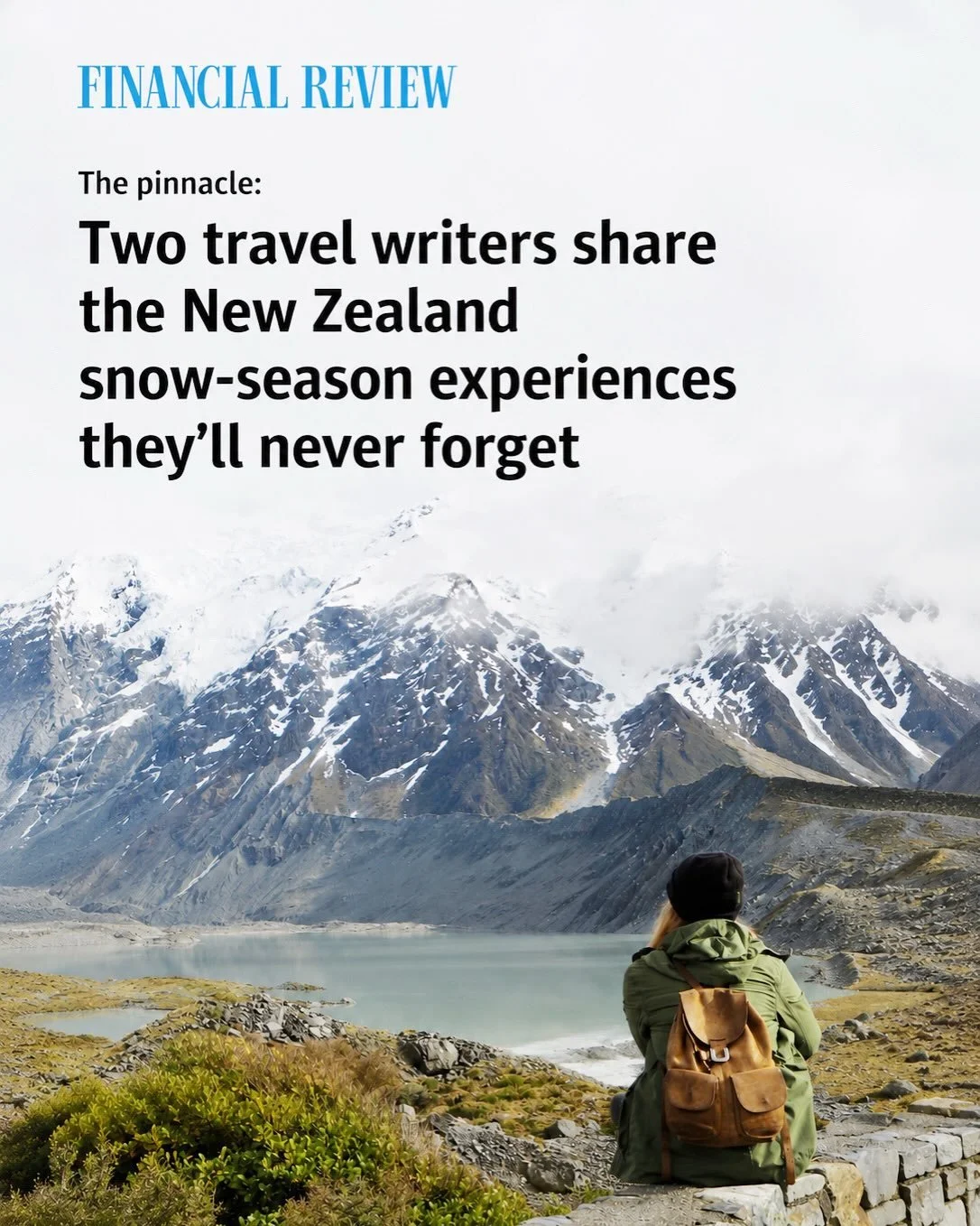 The best journeys aren&rsquo;t the ones where we see the most, but where we learn to pay closer attention. That&rsquo;s what winter in New Zealand does. Delighted to be interviewed by the @financialreview about some of my favourite experiences around