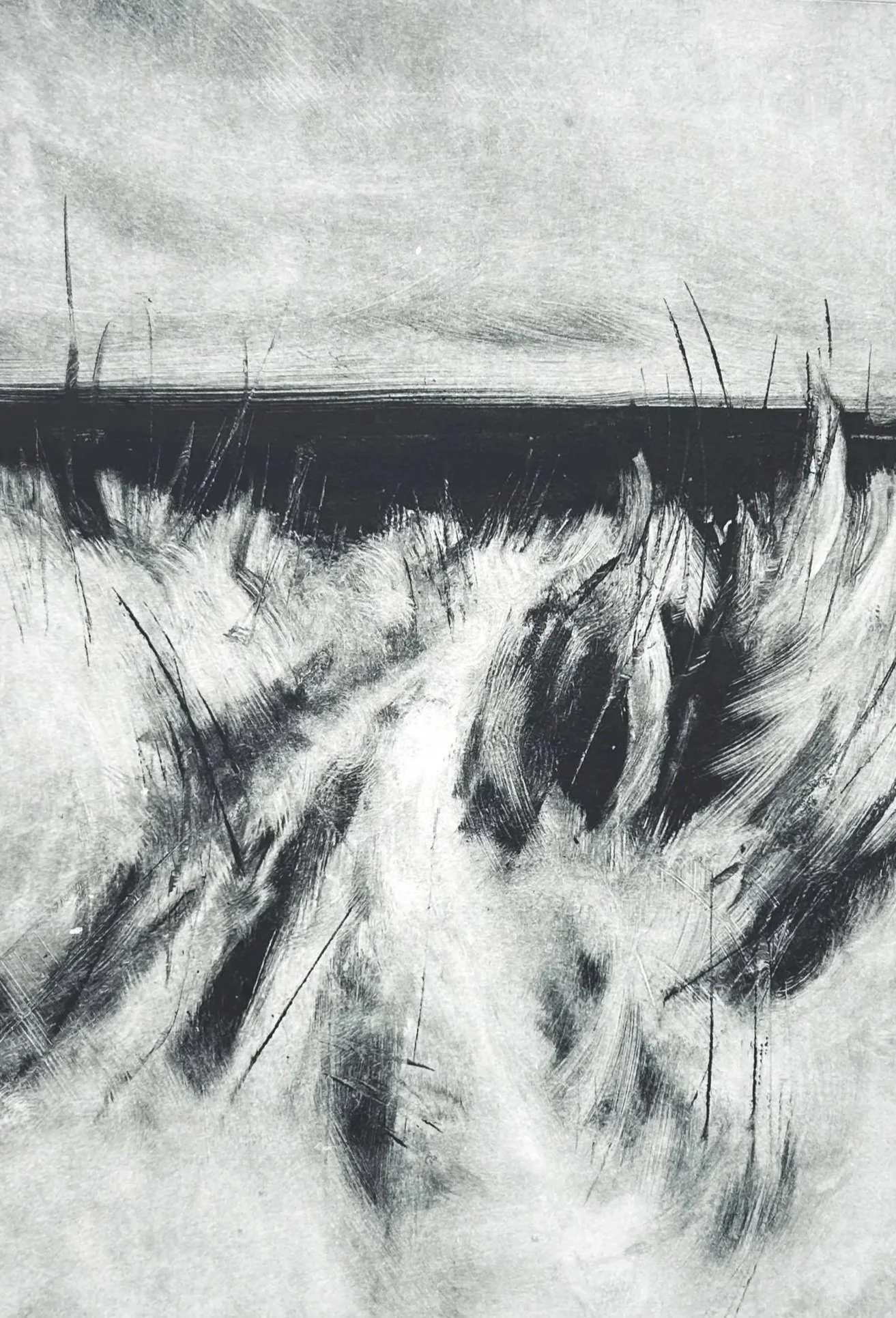 Vault beach II (monotype)