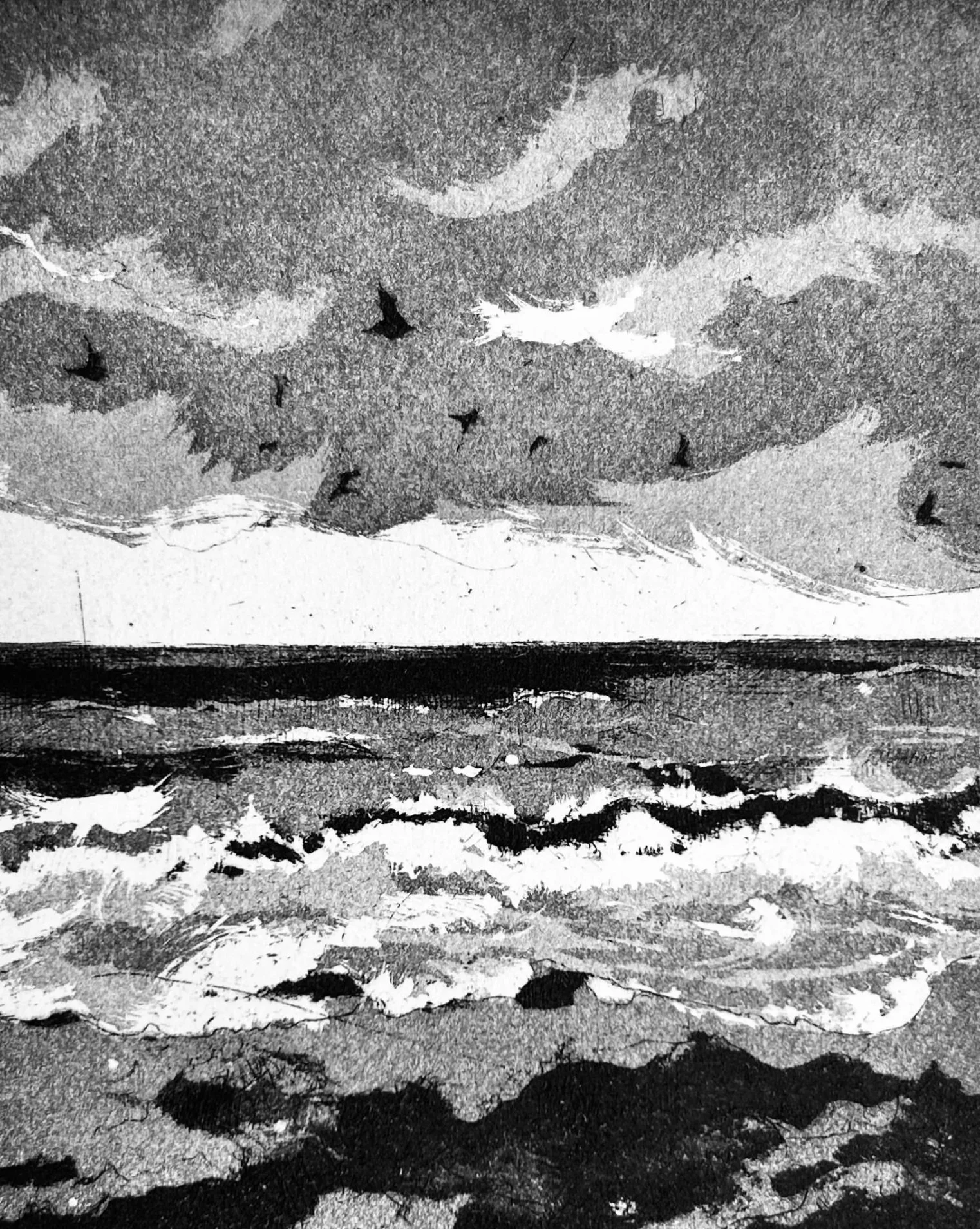 Tidal force 1 (etch - aquatint)