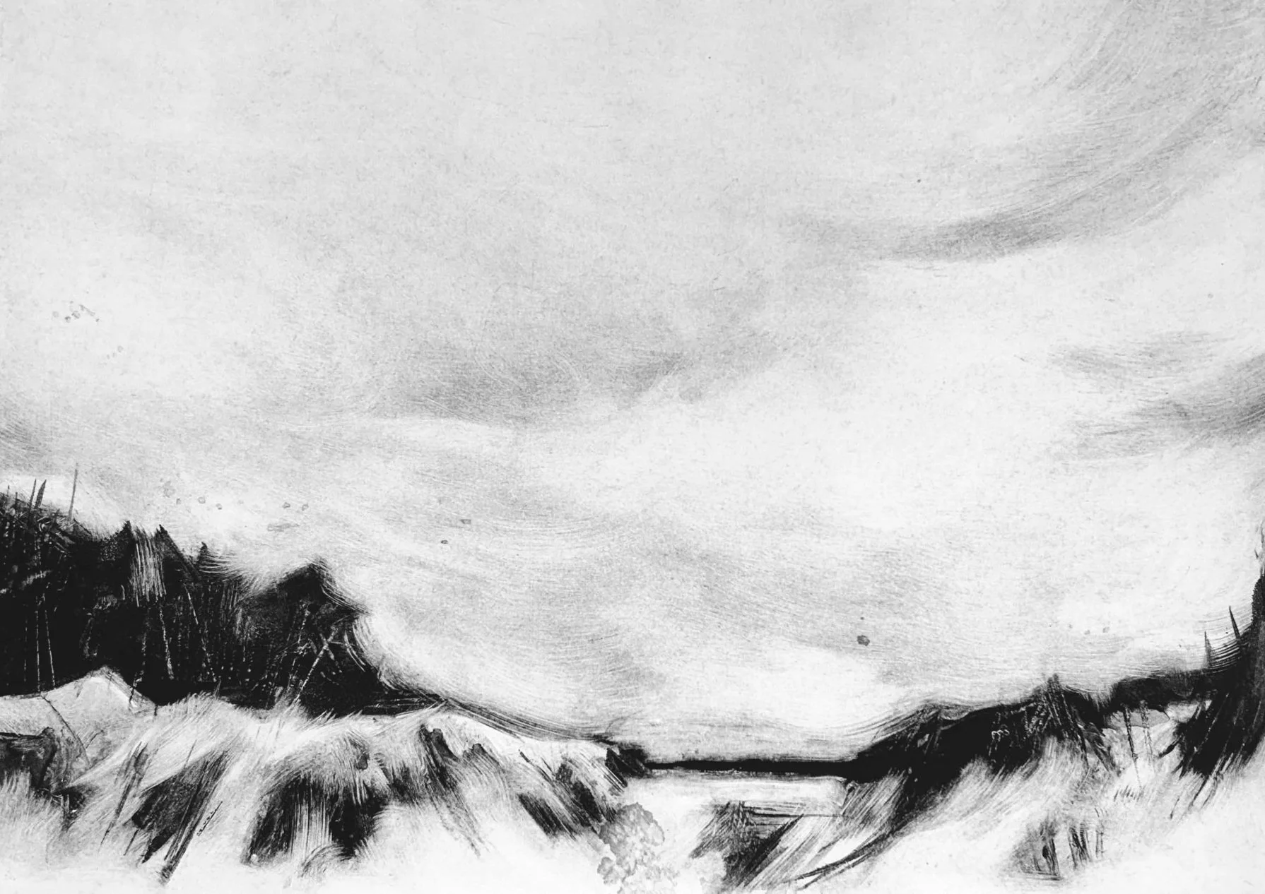 Wells-Next-The-Sea study (monotype)