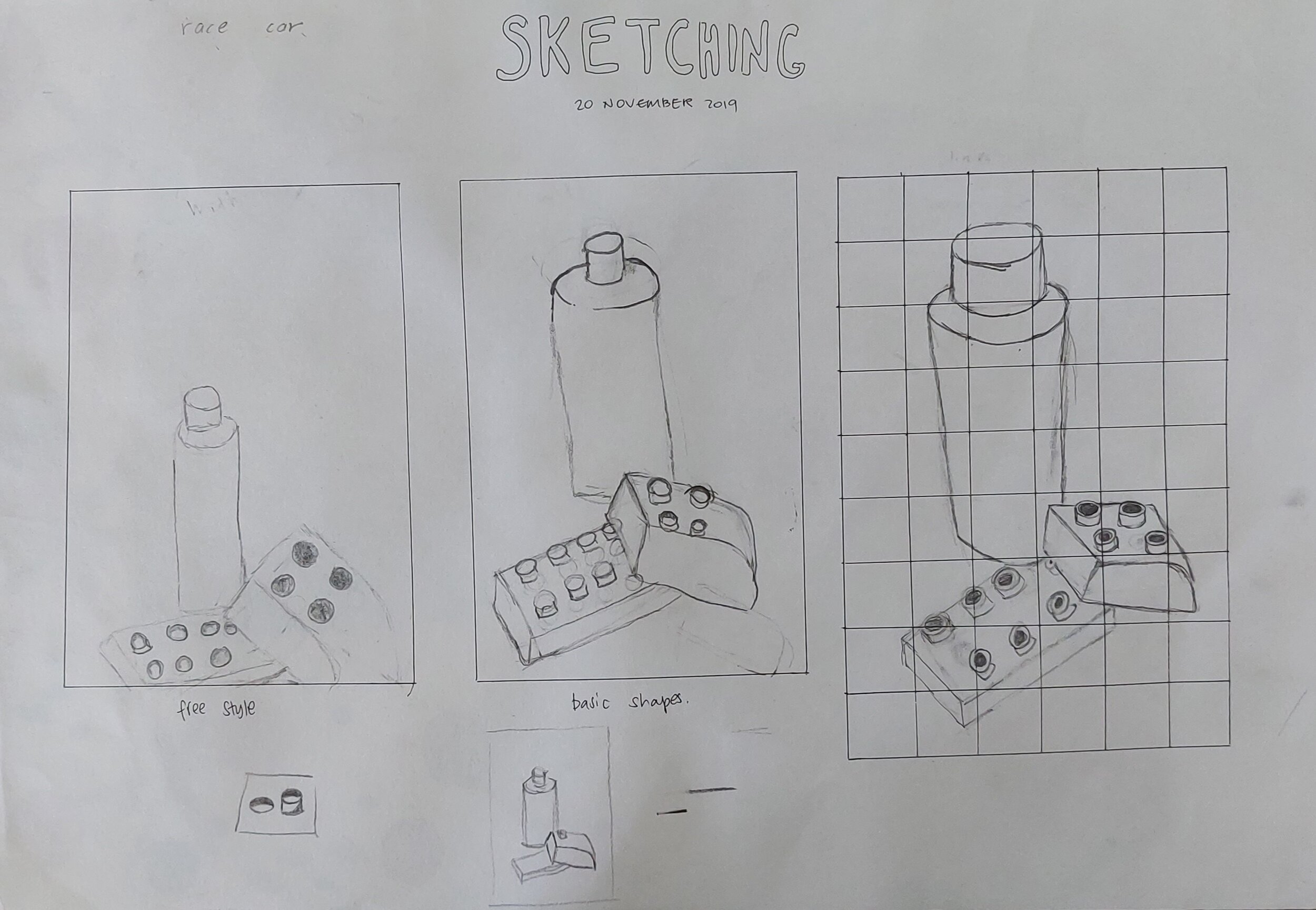 Grid Sketching Practice