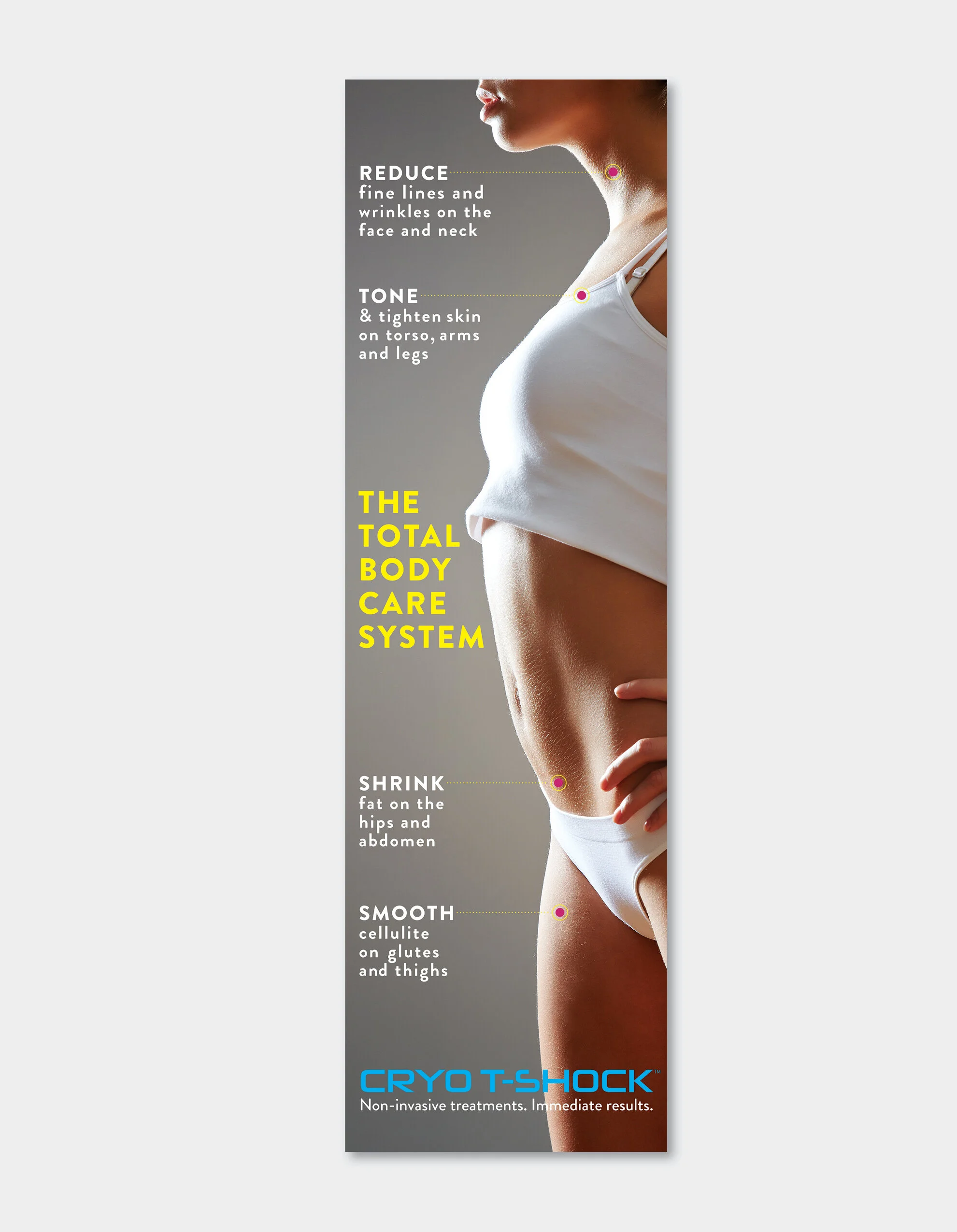 Cryo T-Shock 24" x 80" stand up banner