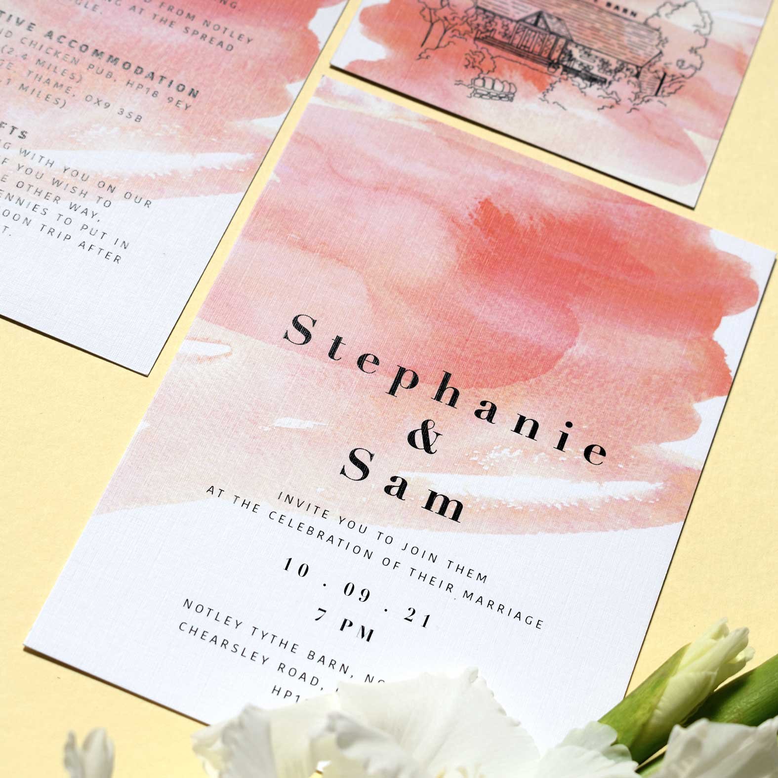 Bespoke Coral Watercolour Theme