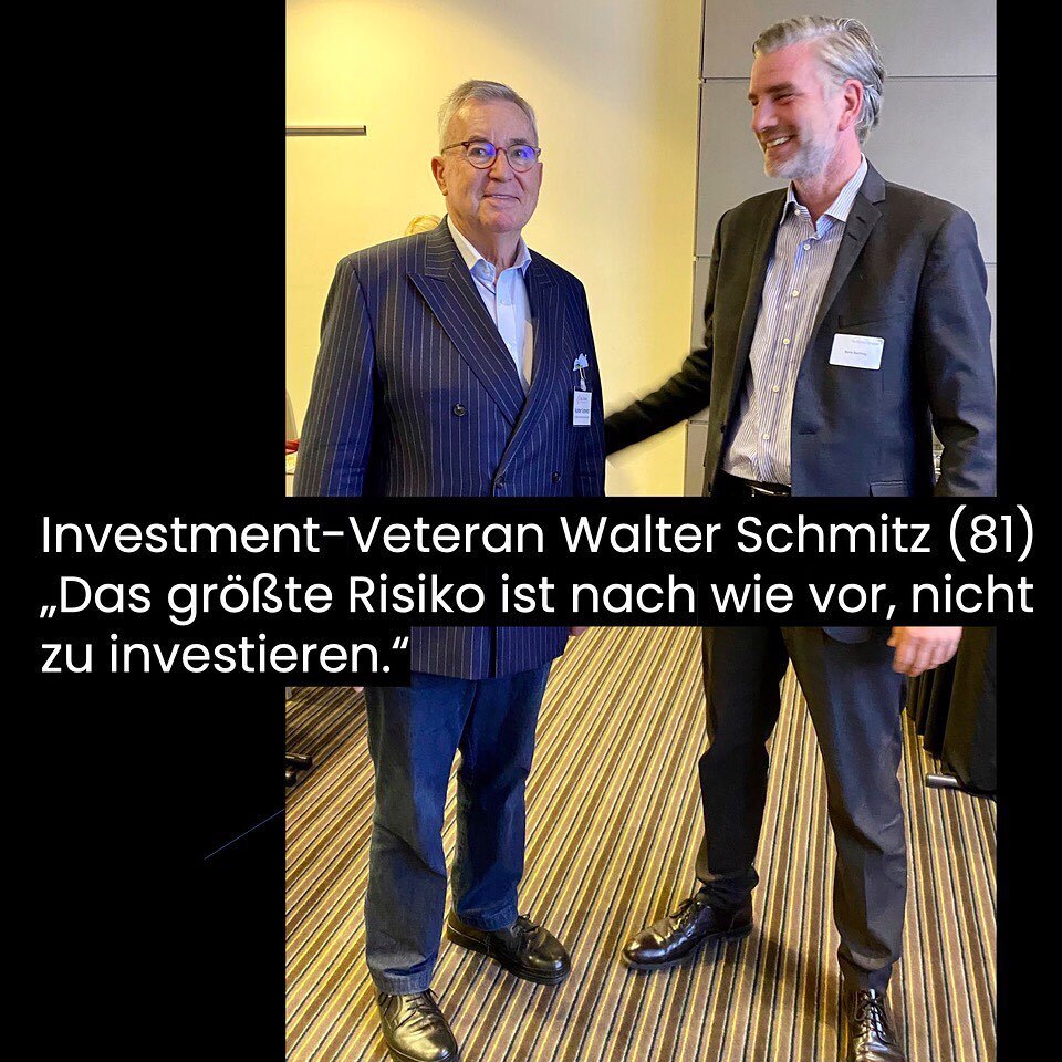 Er ist seit 1957 in der Finanzbranche t&auml;tig: Walter Schmitz ist einer der bekanntesten Pers&ouml;nlichkeiten der deutschen Investmentbranche.

Schmitz: &quot;Wie Sie sich vorstellen k&ouml;nnen, habe ich seit den 1960er Jahren vieles erlebt. Die