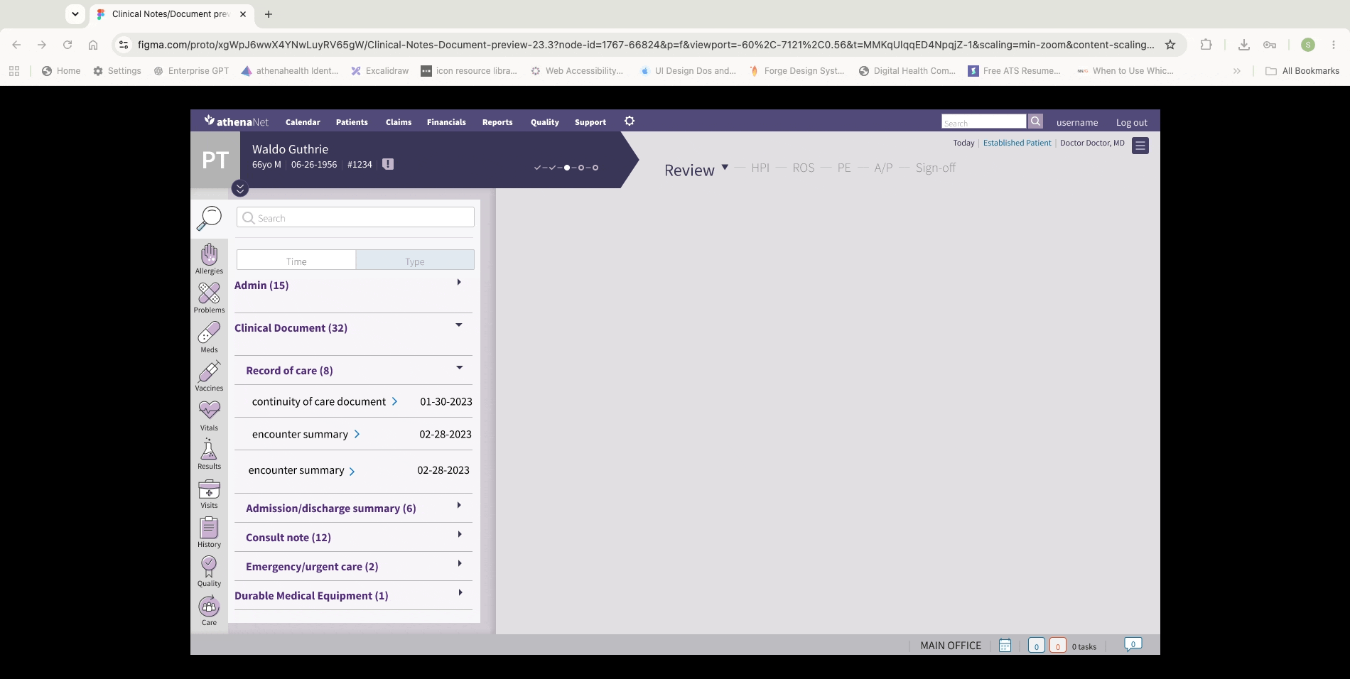 GIF of the add document feature from timeline view