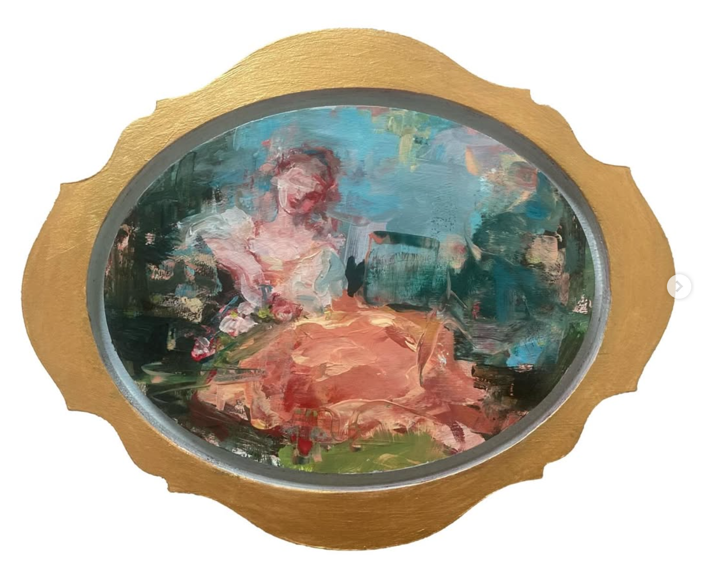 Pastoral in Gold by Victoria Koursaros