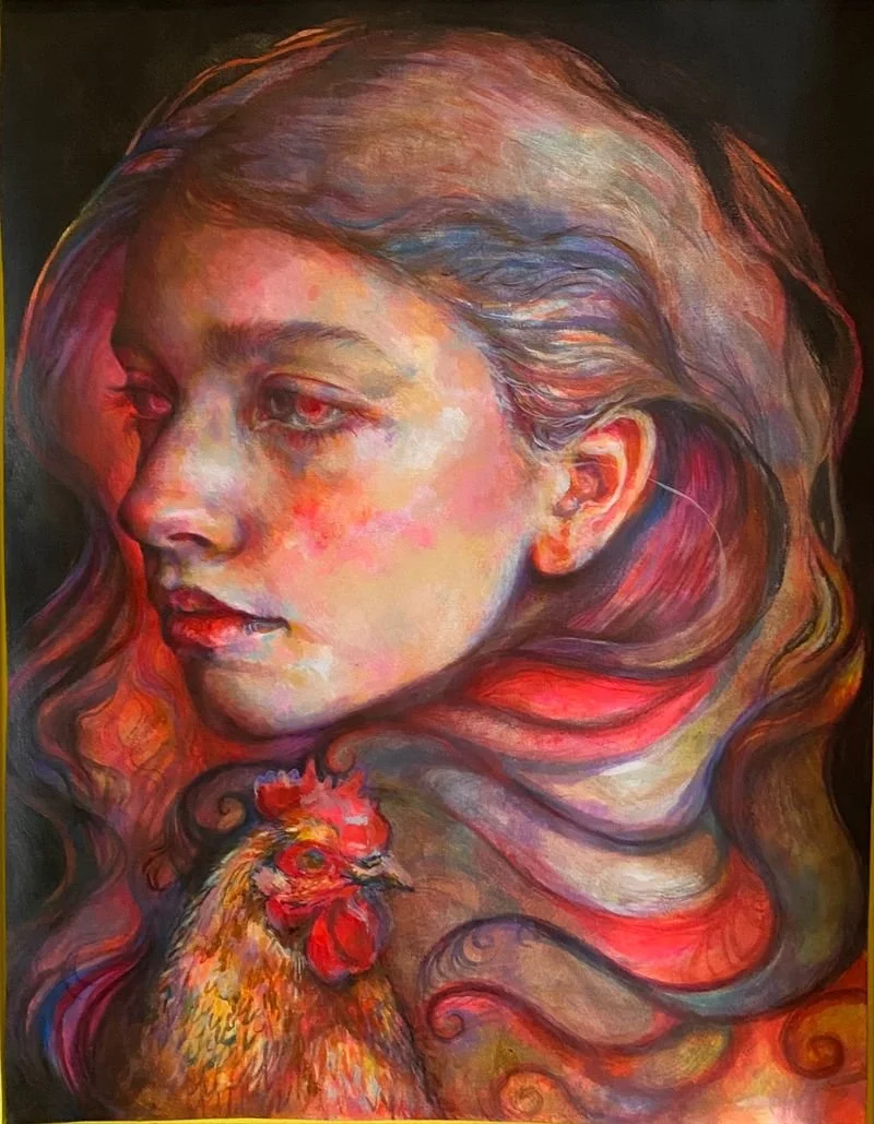 Pink Hen by Taryn Riley