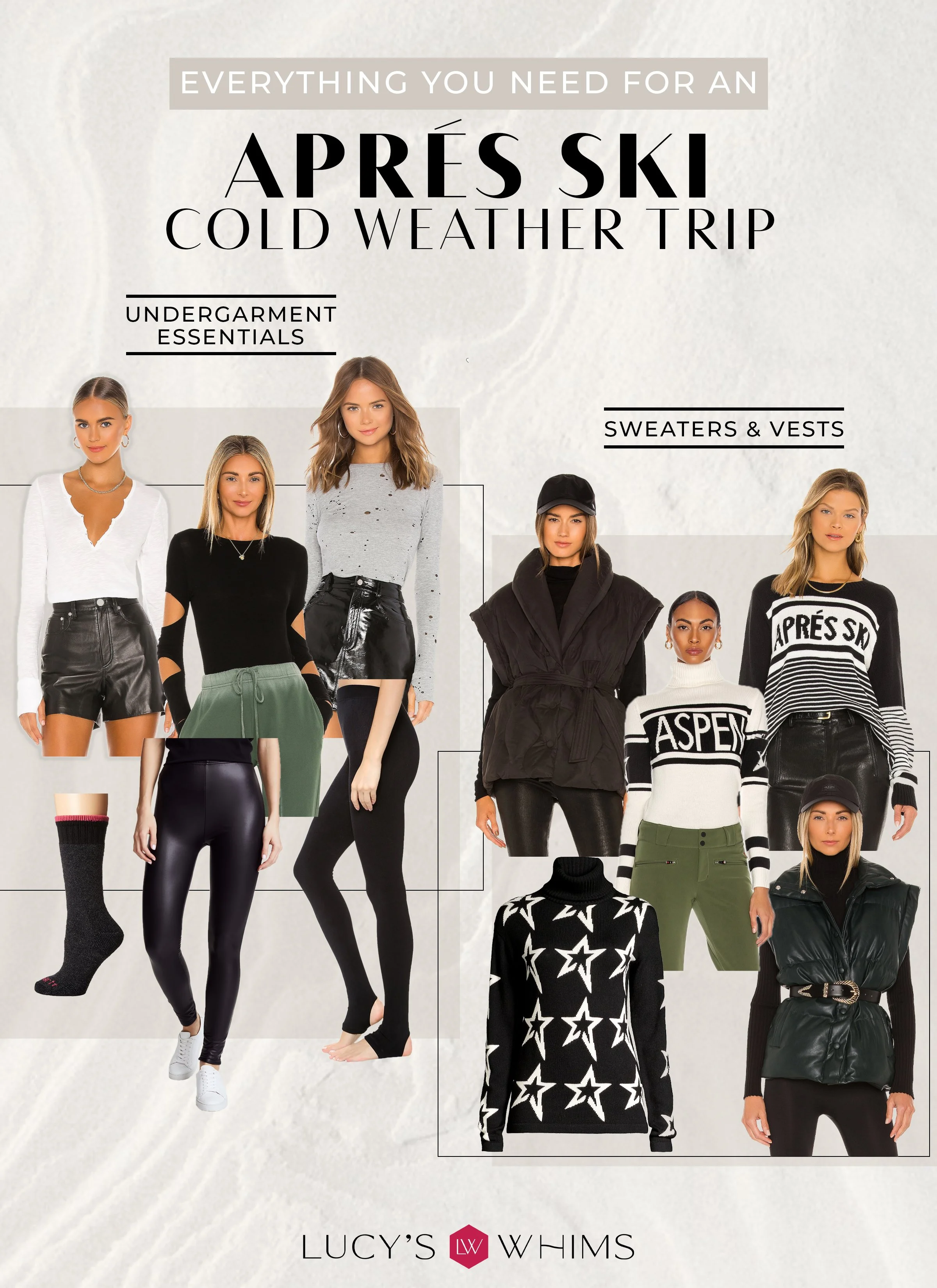Après Ski Undergarments, Sweaters &amp; Vests