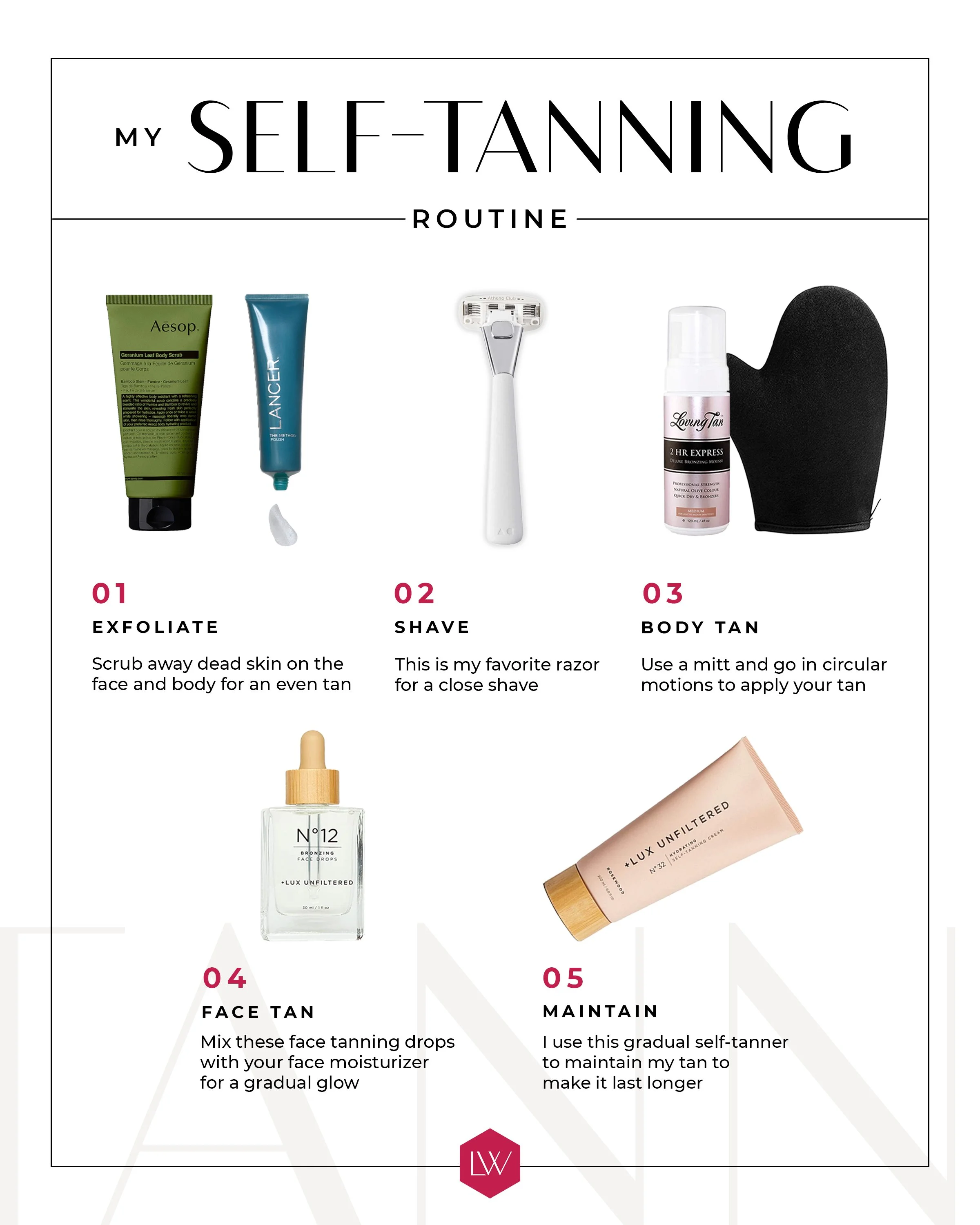 My Self-Tanning Routine