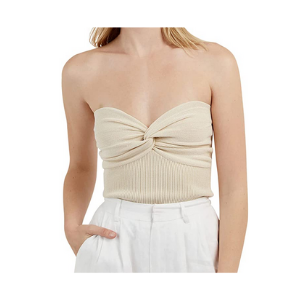 Knitted Strapless Tank