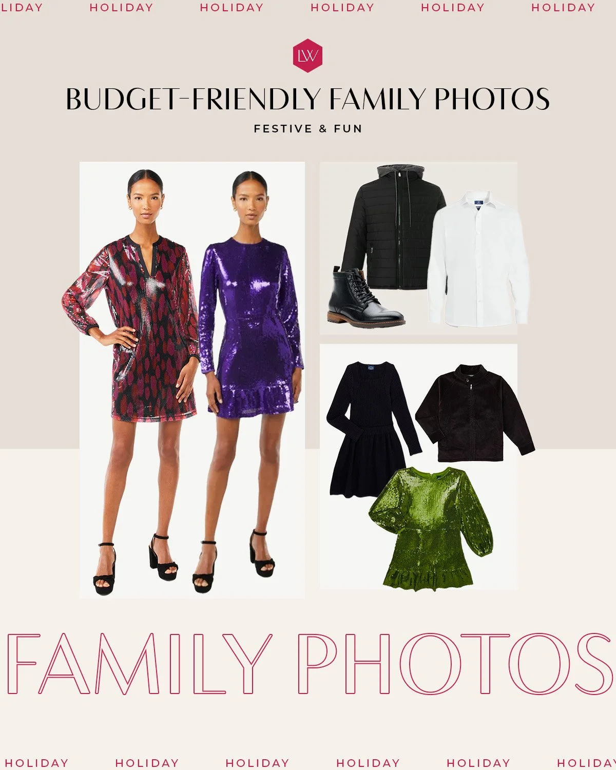 Festive &amp; Fun Budget Friendly Family Photos