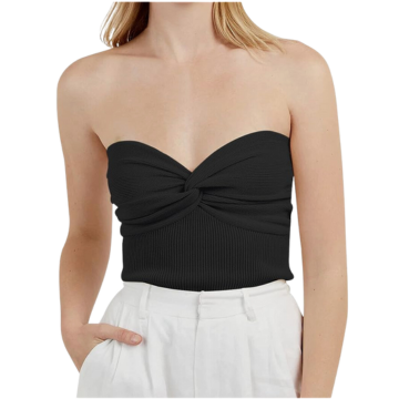 KNIT STRAPLESS TOP