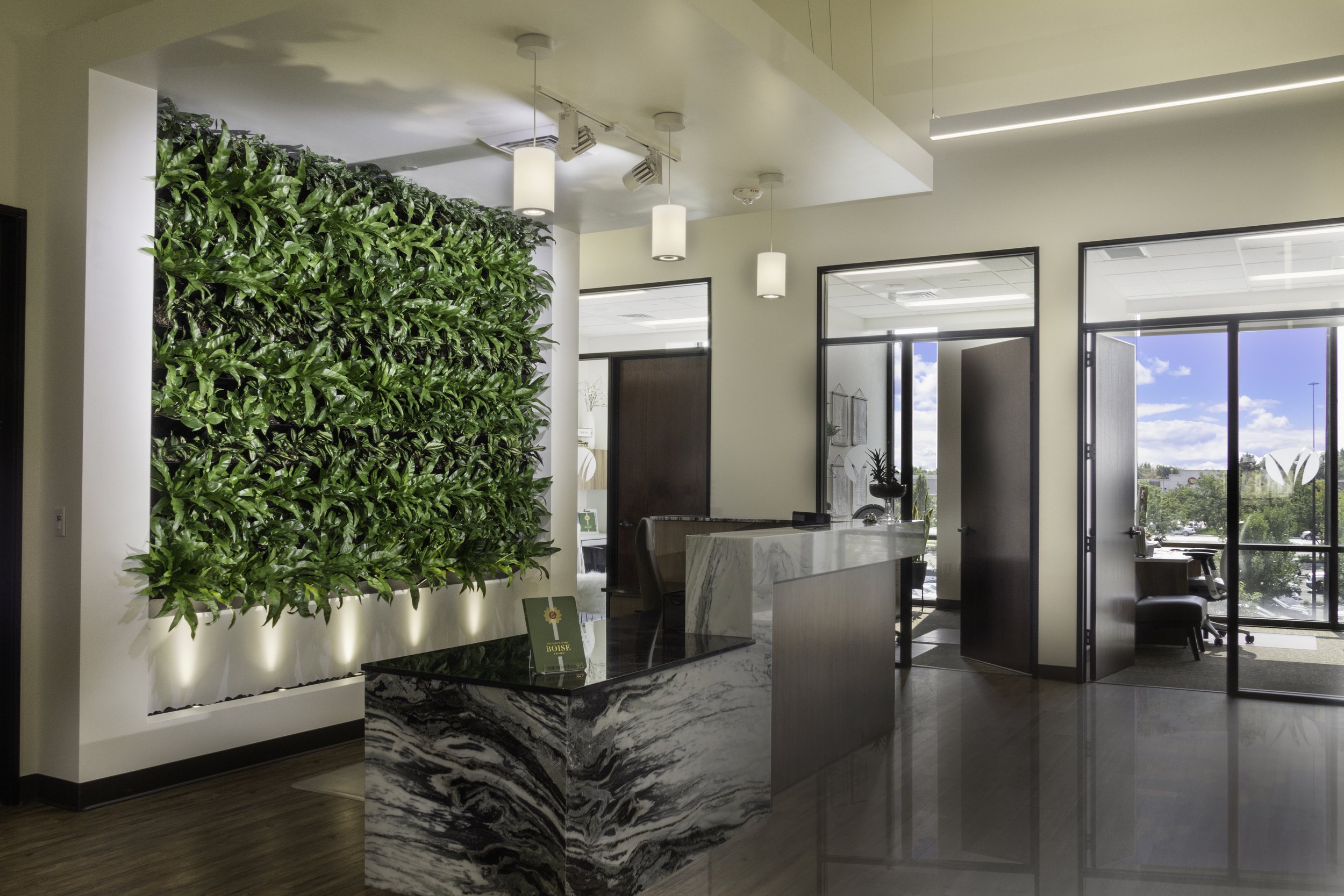 Recessed Plant Wall