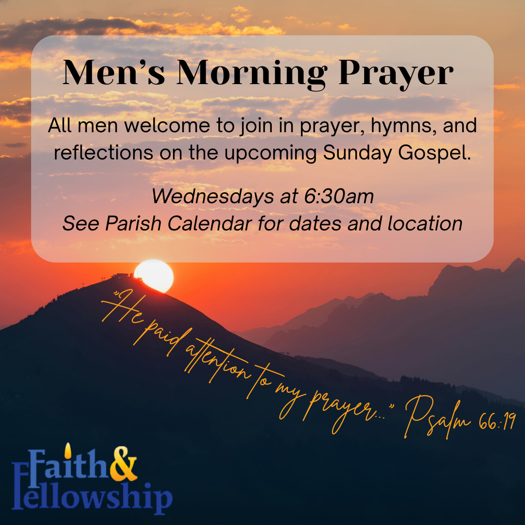 A person kneeling in prayer outdoors during sunset, with a Bible and a list of 2025 dates overlaid on the image.